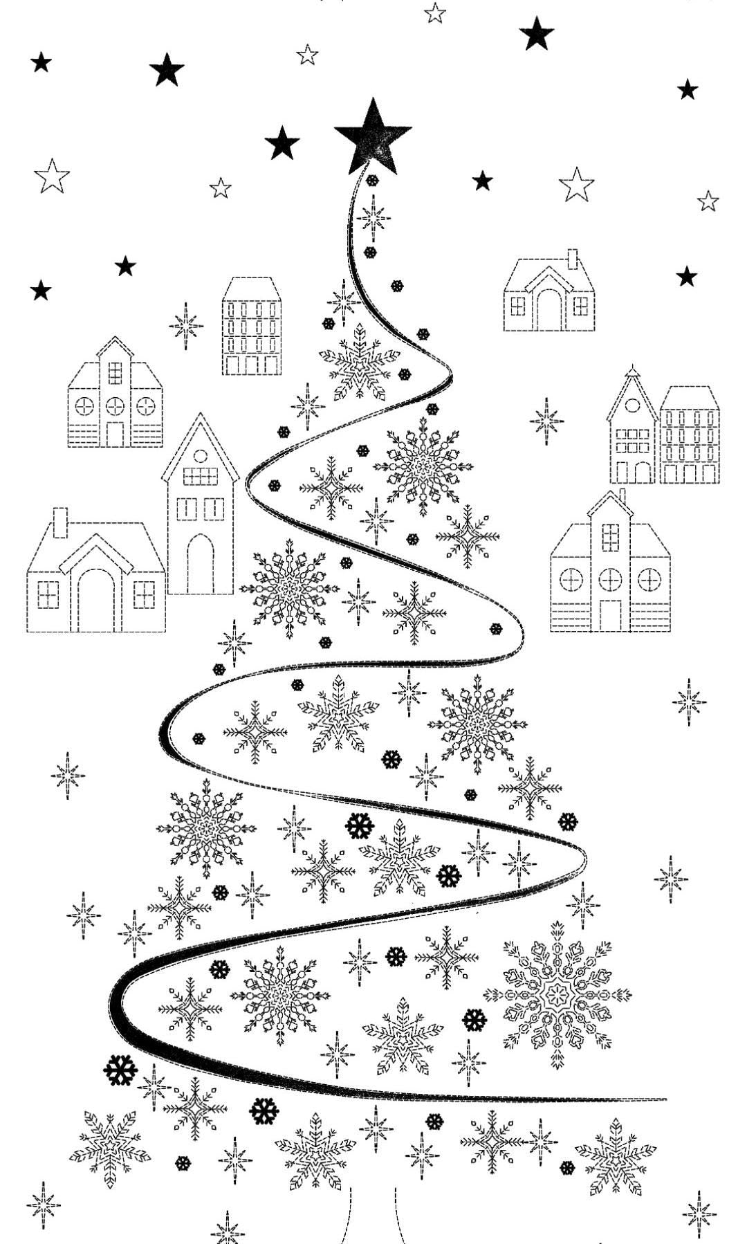 Orimono Imports - Christmas Ribbon Sashiko Washout Fabric Panel - Navy/White/Green/Red