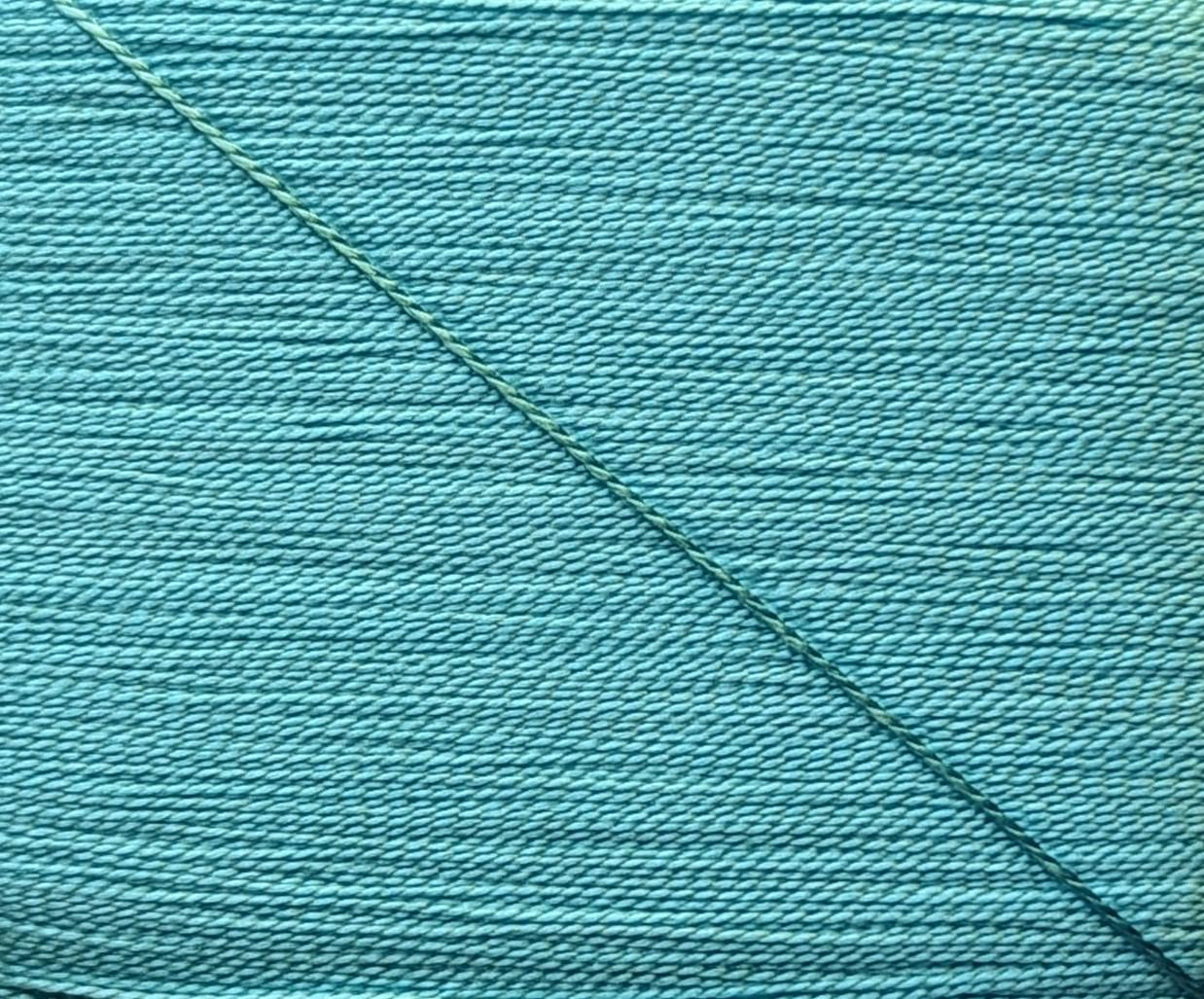 Kinkame - Silk Hand Sewing Thread 80m Card - Color #207 Bondi Blue