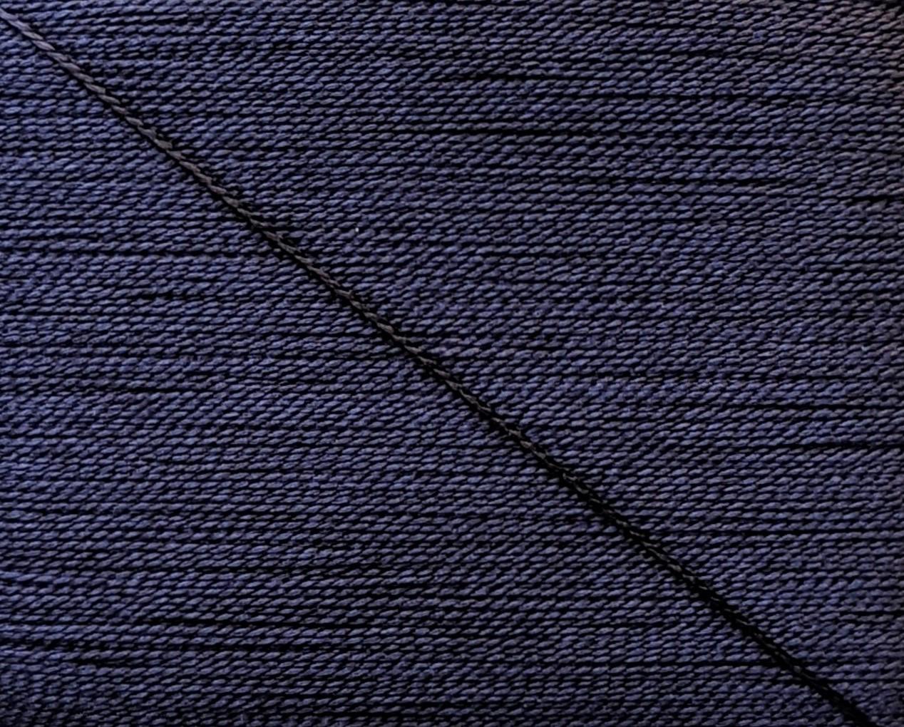 Kinkame - Silk Hand Sewing Thread 80m Card - Color #220 Dark Prussian Blue