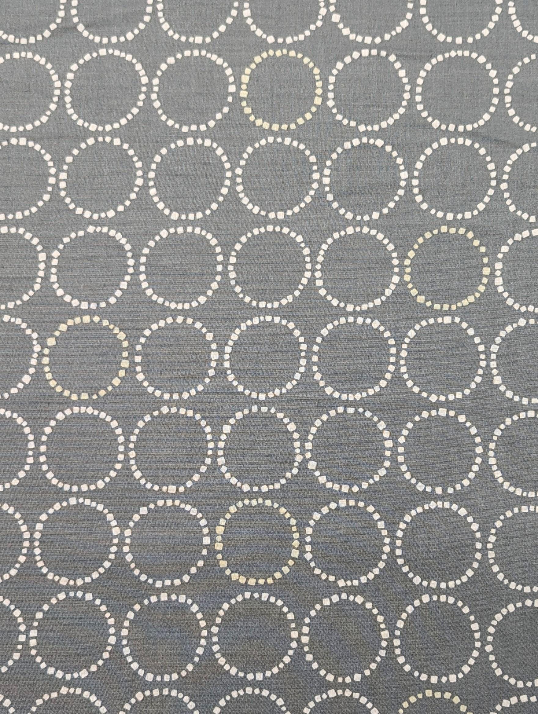 Stone Circles Koizumi Japanese cotton fabric 142-1292 A4 gray