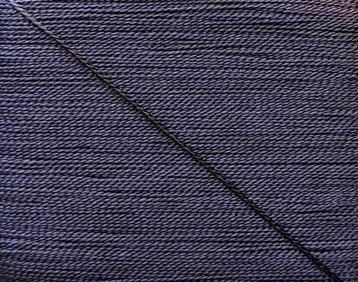 Kinkame - Silk Hand Sewing Thread 80m Card - Color #219 Brandenburg Blue