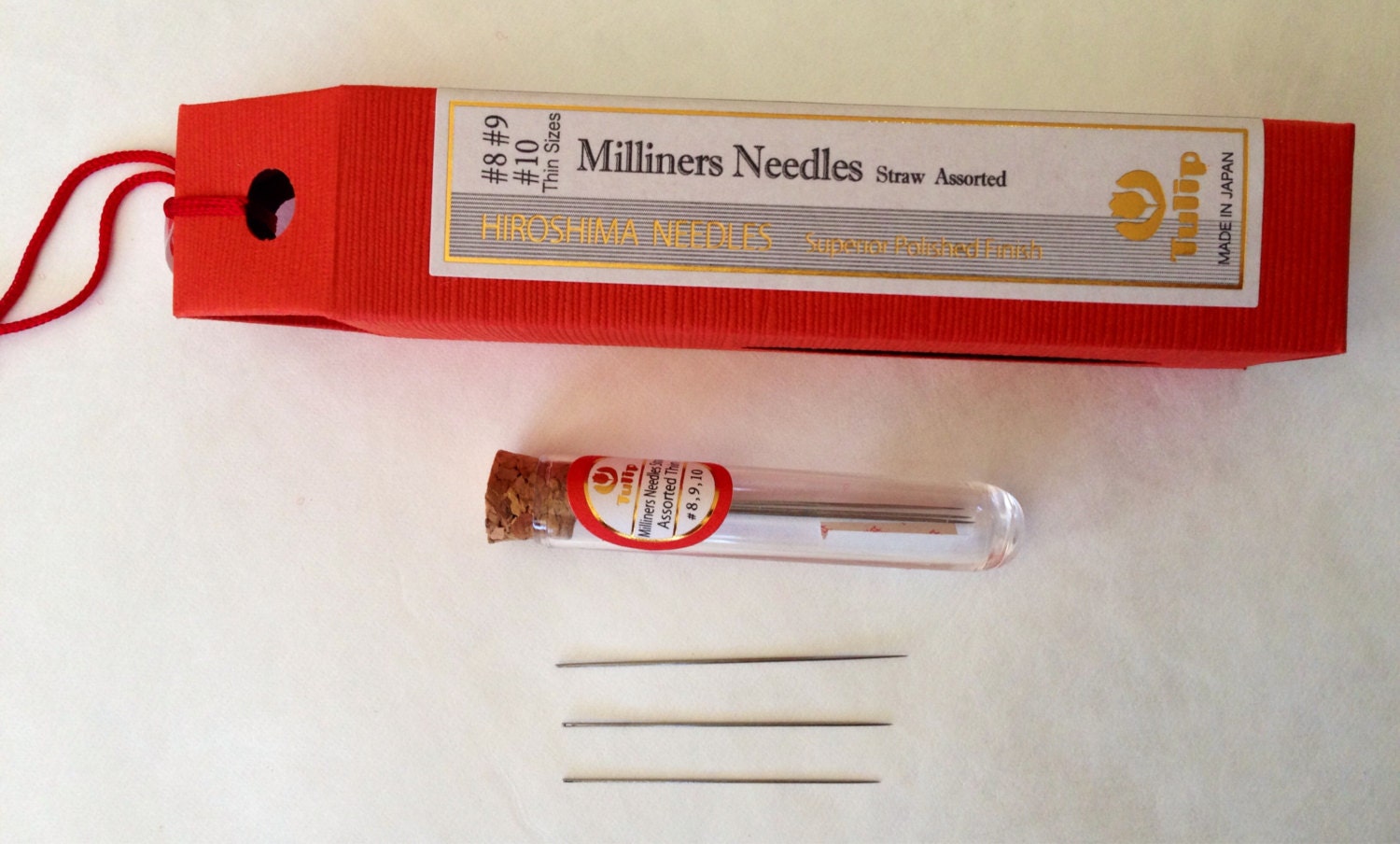 Tulip - Milliners Needles Straw Assorted Sizes - Thick