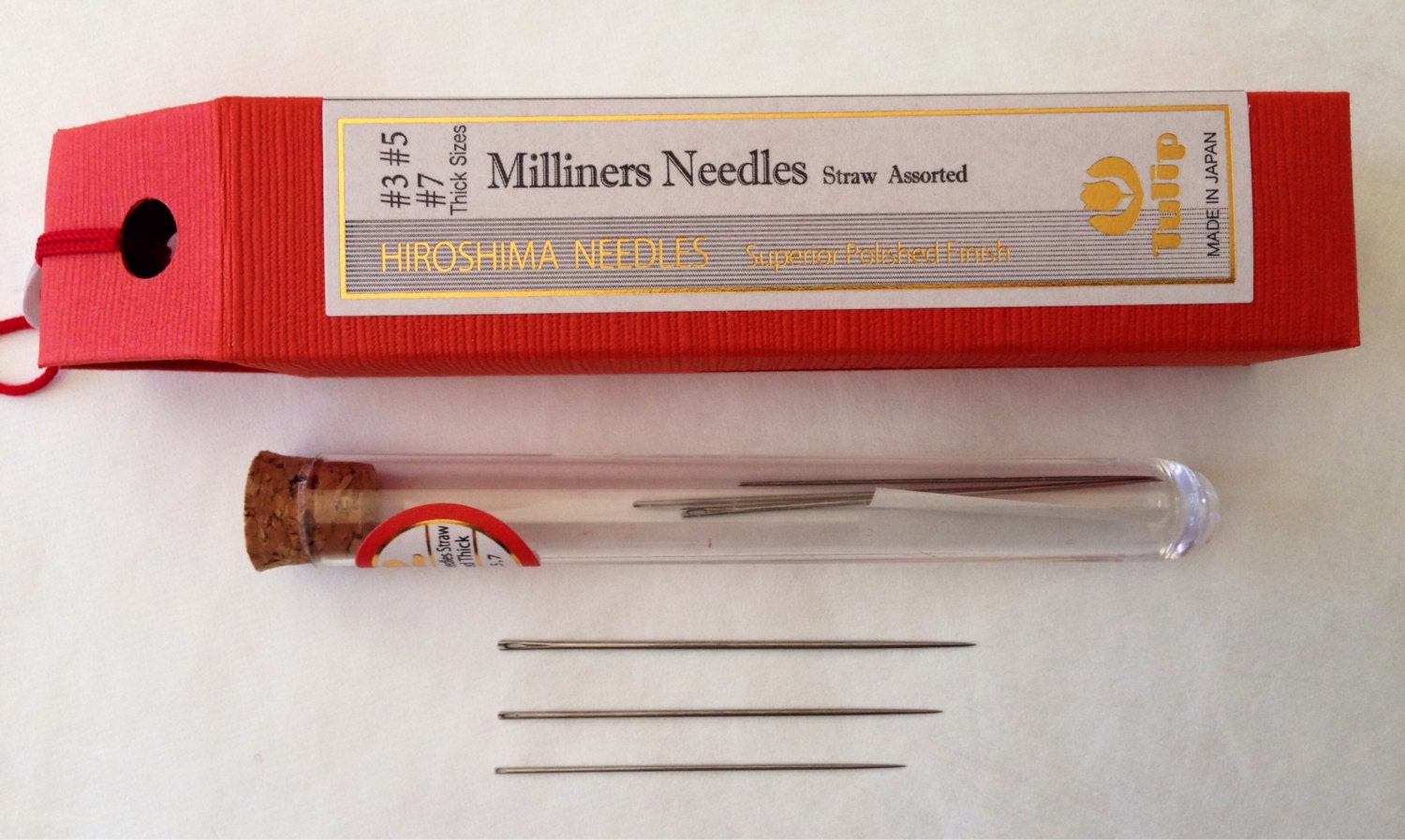 Tulip - Milliners Needles Straw Assorted Sizes - Thin