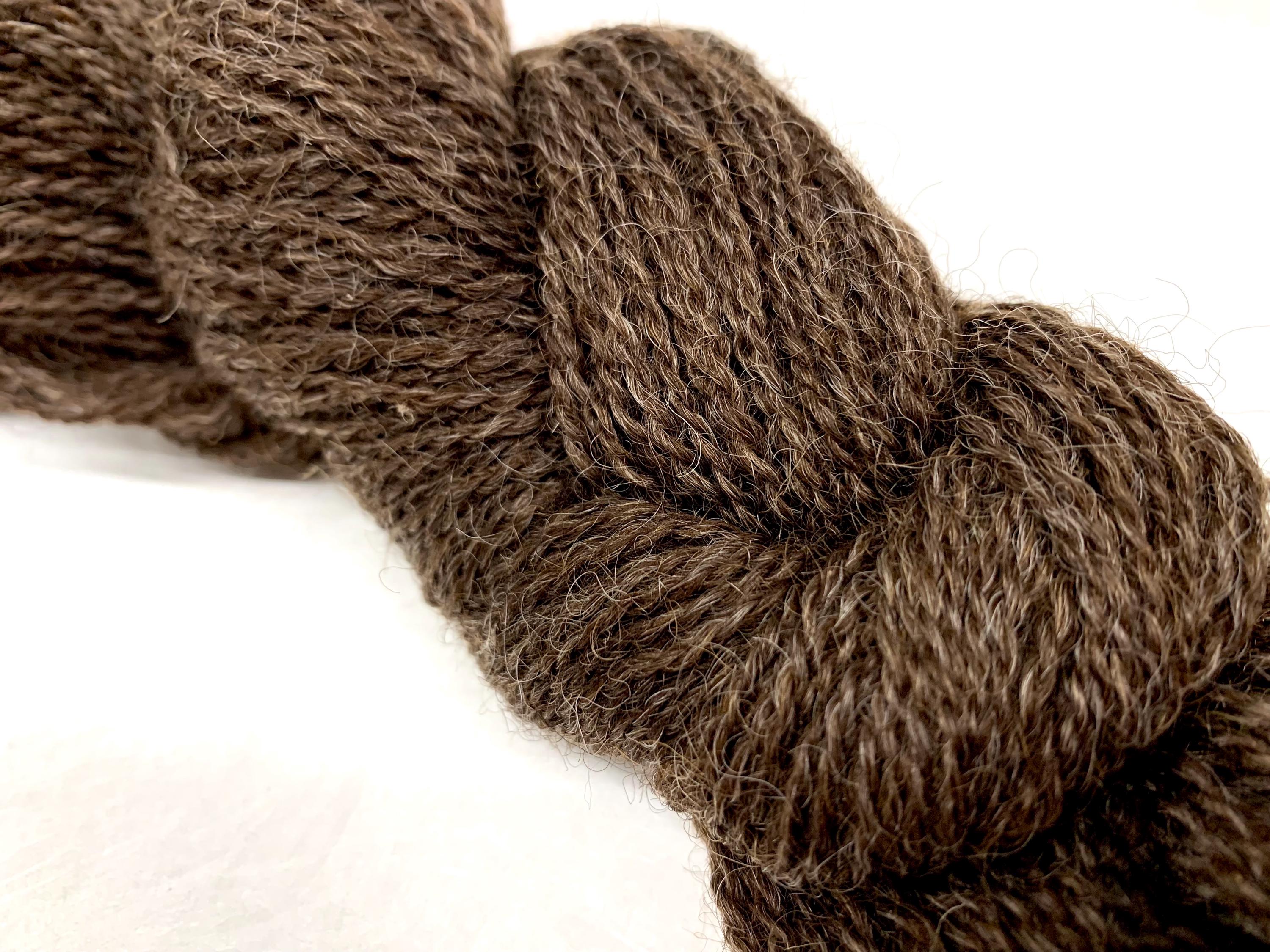 Spoiled Sheep - Corriedale Yarn 200yd - Tara #15 Heathered Dark Brown