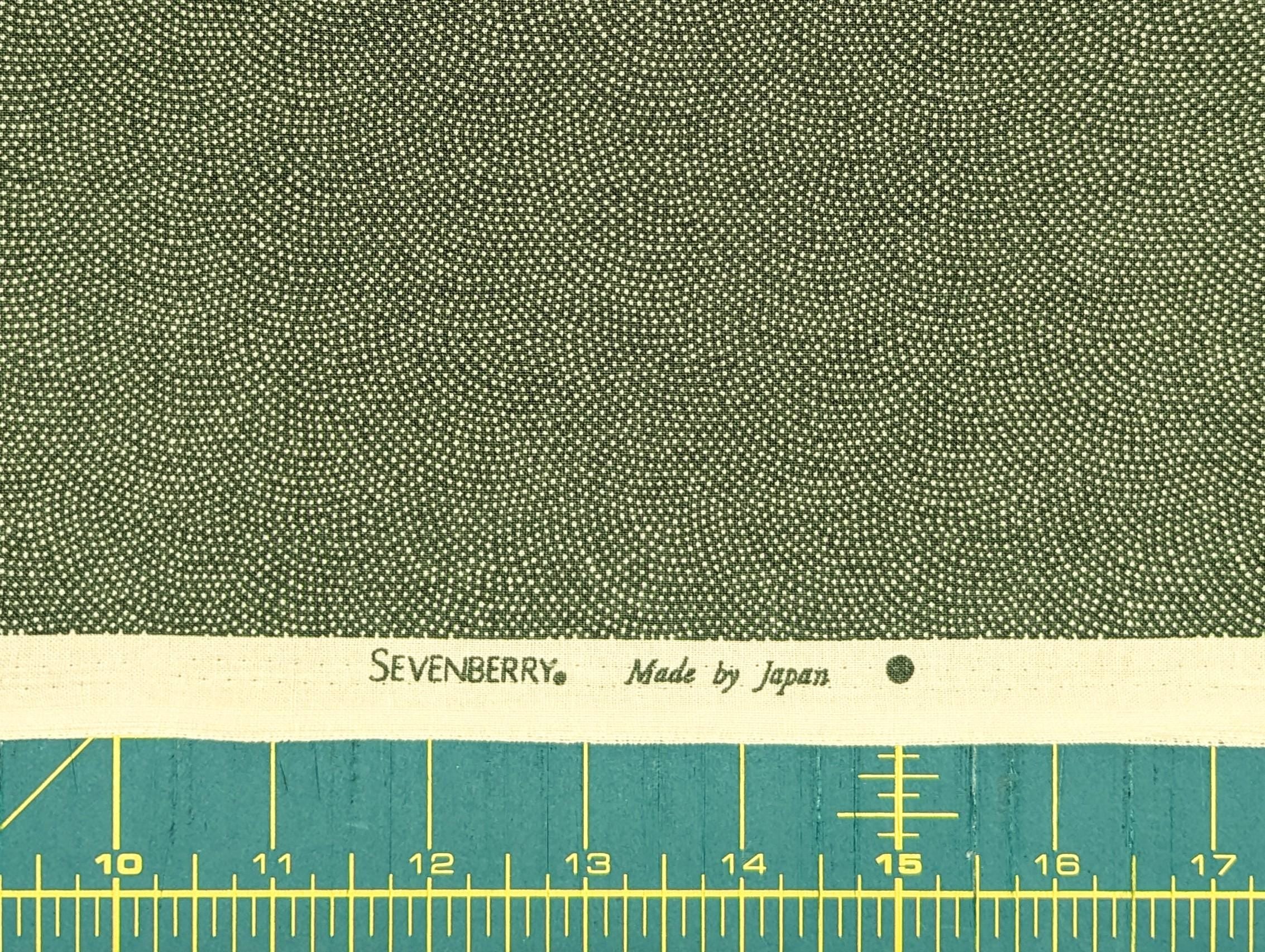 Sevenberry Same-Komon (Shark Skin) Japanese cotton fabric 88220-8-2 green