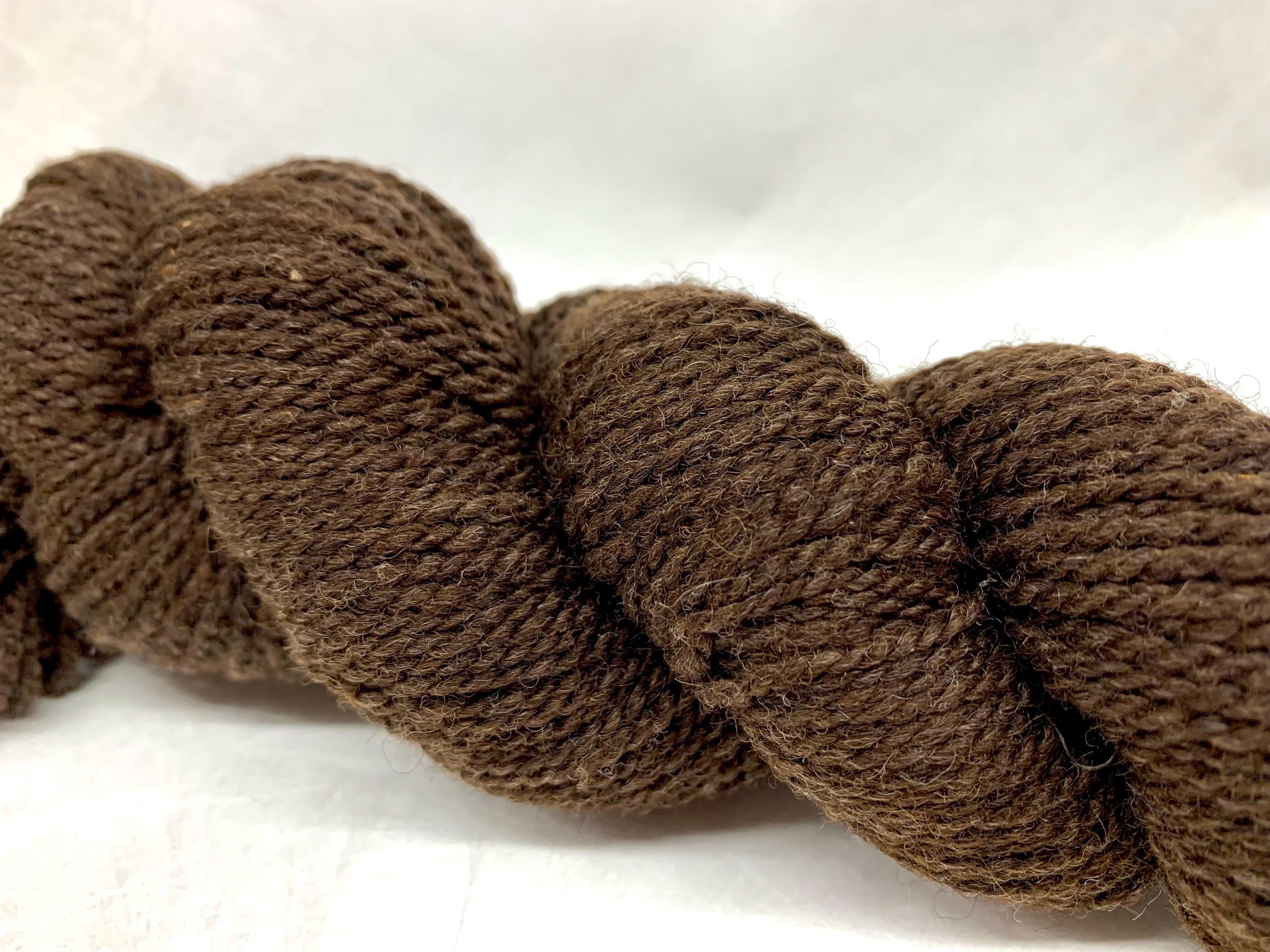 Spoiled Sheep - Corriedale Yarn 200yd - Tara #17 Rich Brown
