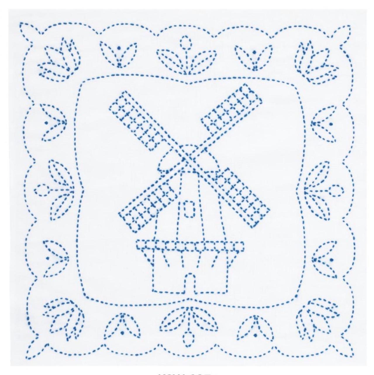 Tulip - World Netherlands "Windmill" Sashiko Sampler Kit