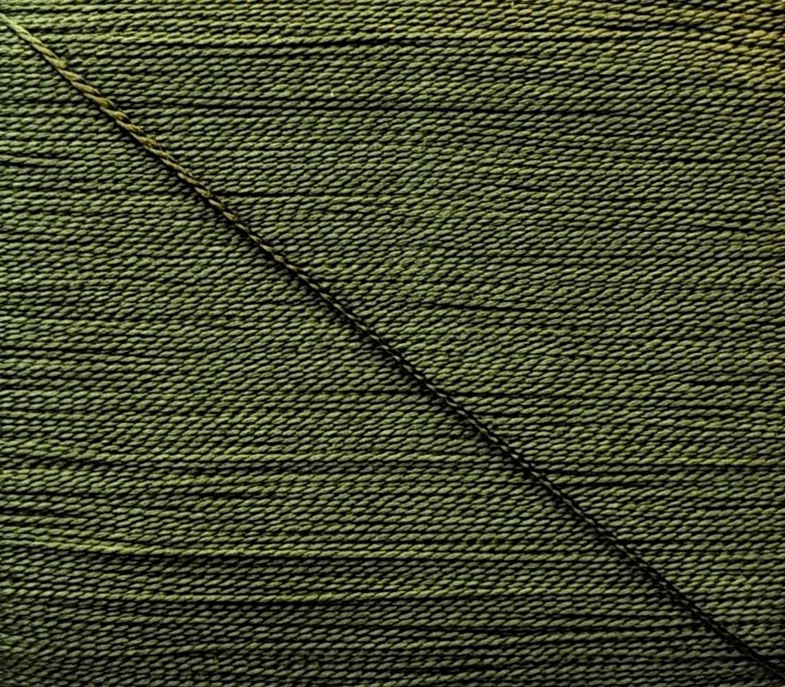Kinkame - Silk Hand Sewing Thread 80m Card - Color #214 Dark Olive