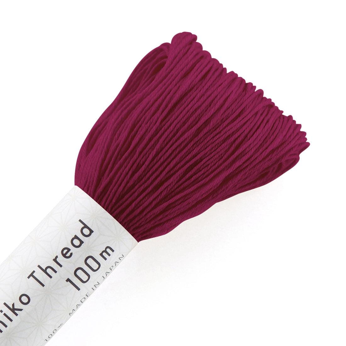 Olympus - Cotton Sashiko Thread 100m Skein - Color #136 Burgundy