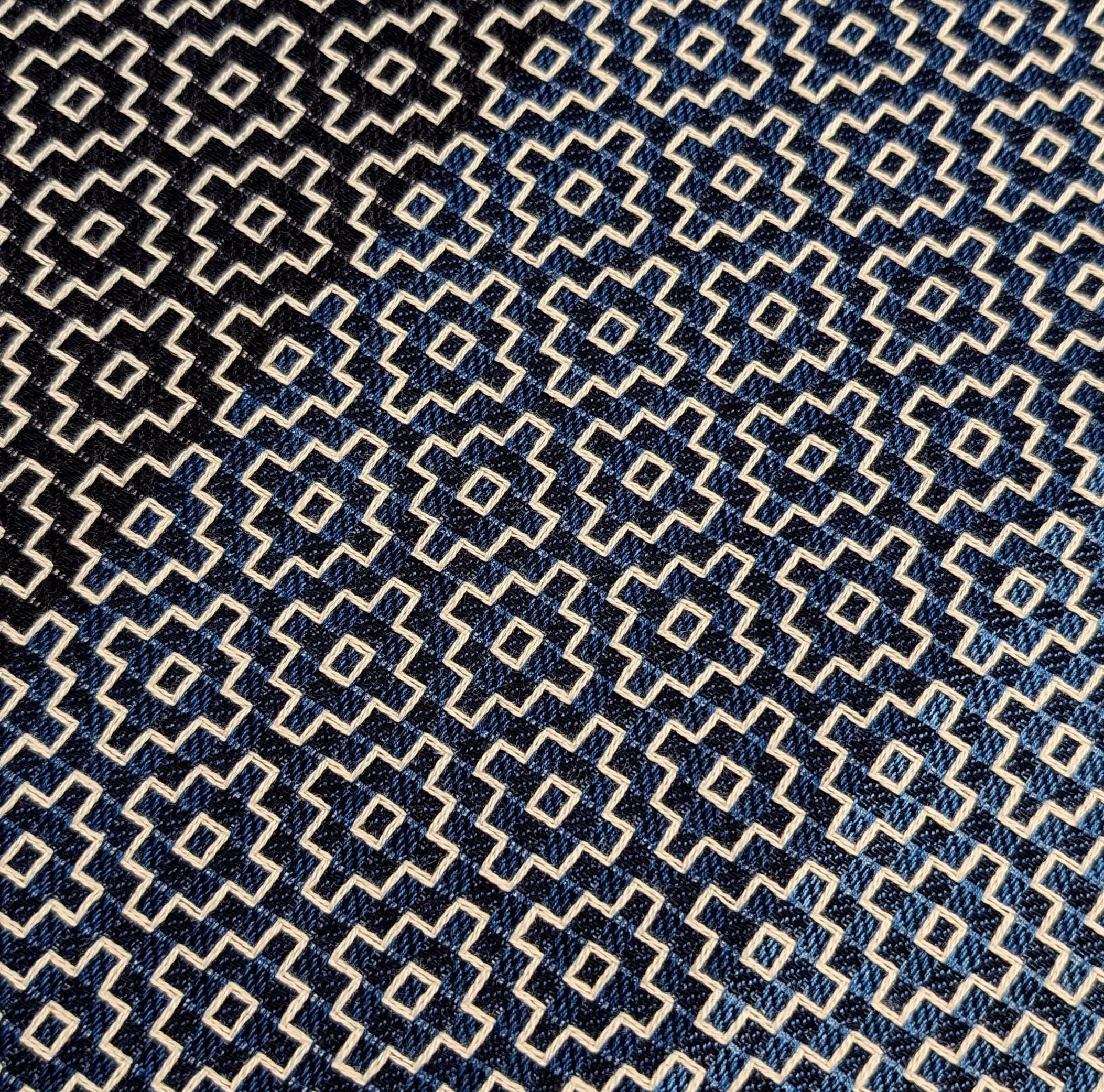 Orimono Imports - Woven Kasuri Sashi Sashiko Style Cotton - Indigo