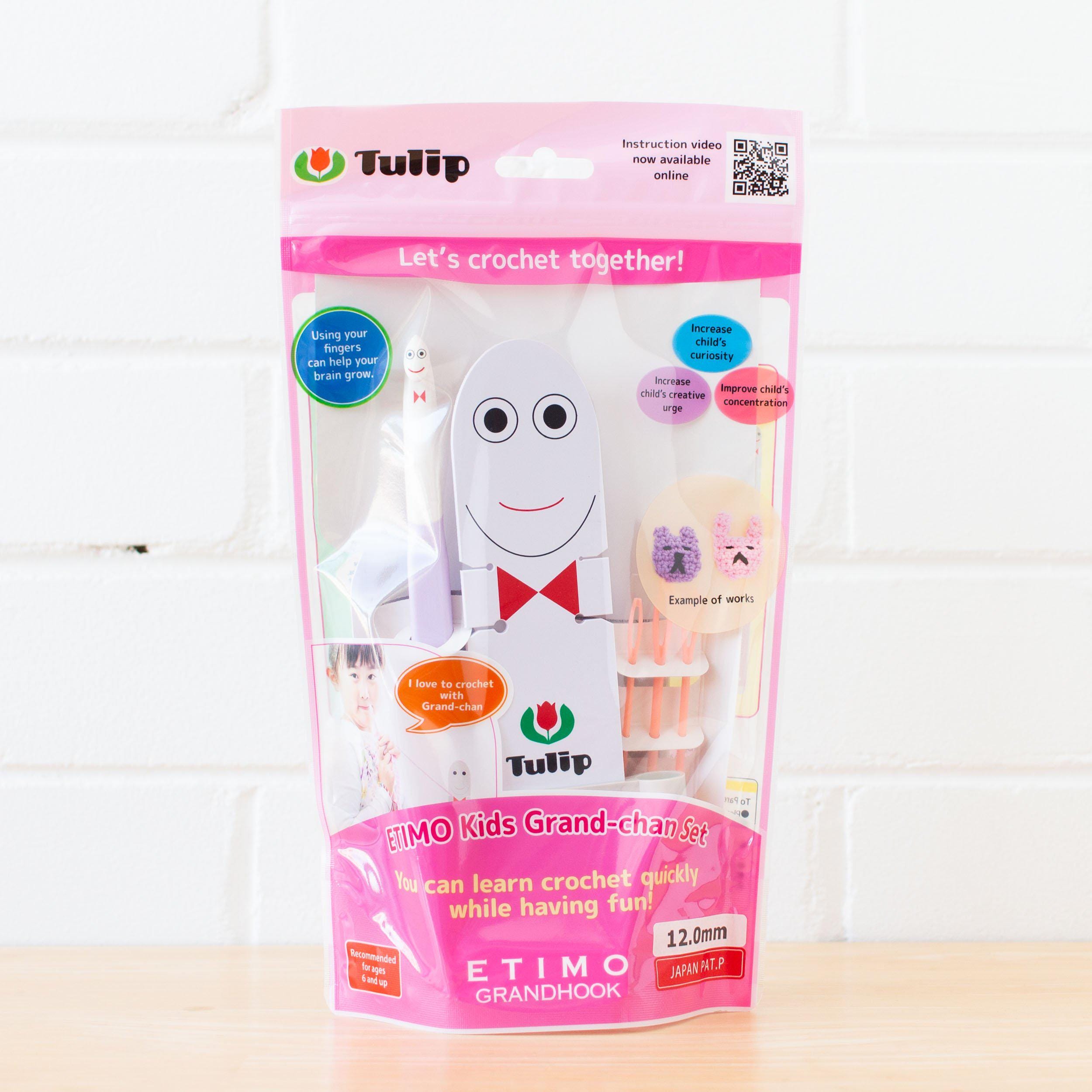 SALE Tulip ETIMO GrandChan Crochet Hook Set with Cushion Grip for children and beginners 12 mm