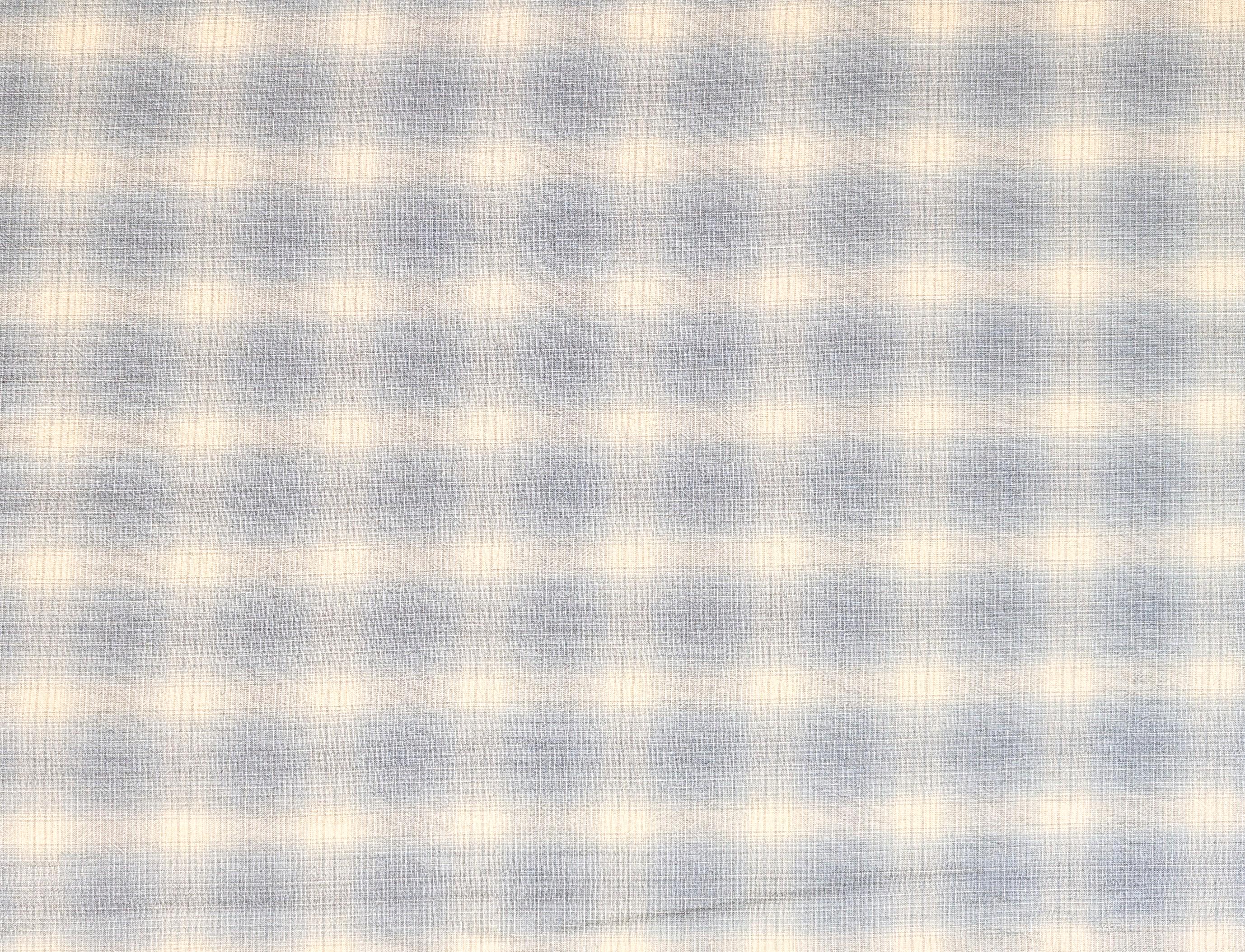 NEW Japanese yarn dyed ombre plaid cotton fabric SY10630S D light blue