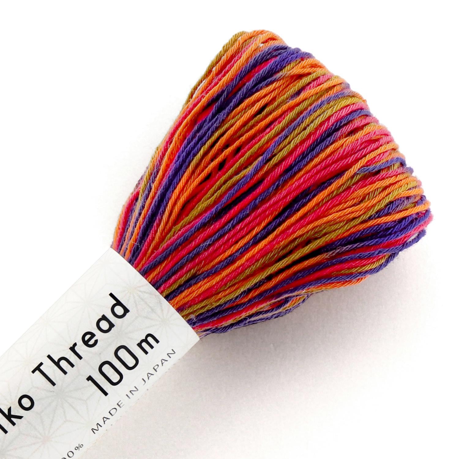 Olympus - Cotton Sashiko Thread 100m Skein - Variegated #174 Autumn Evening