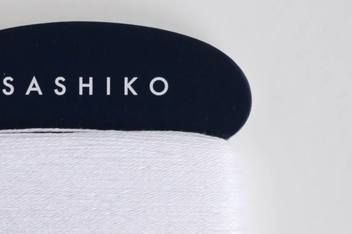 Daruma - Cotton Sashiko Thread 40m Card 20/4 - #201 Shiro White