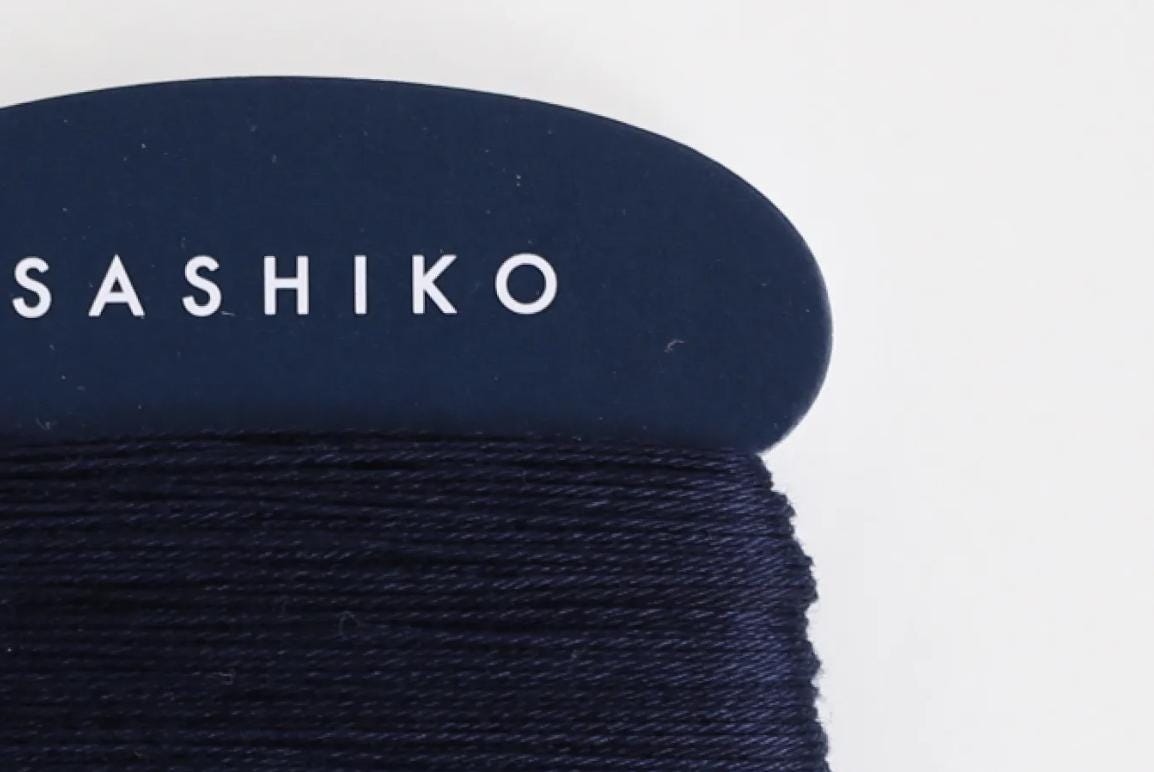 Daruma #216 DEEP INDIGO Japanese Cotton SASHIKO thread 40 meter card 20/4 濃あい deep blue