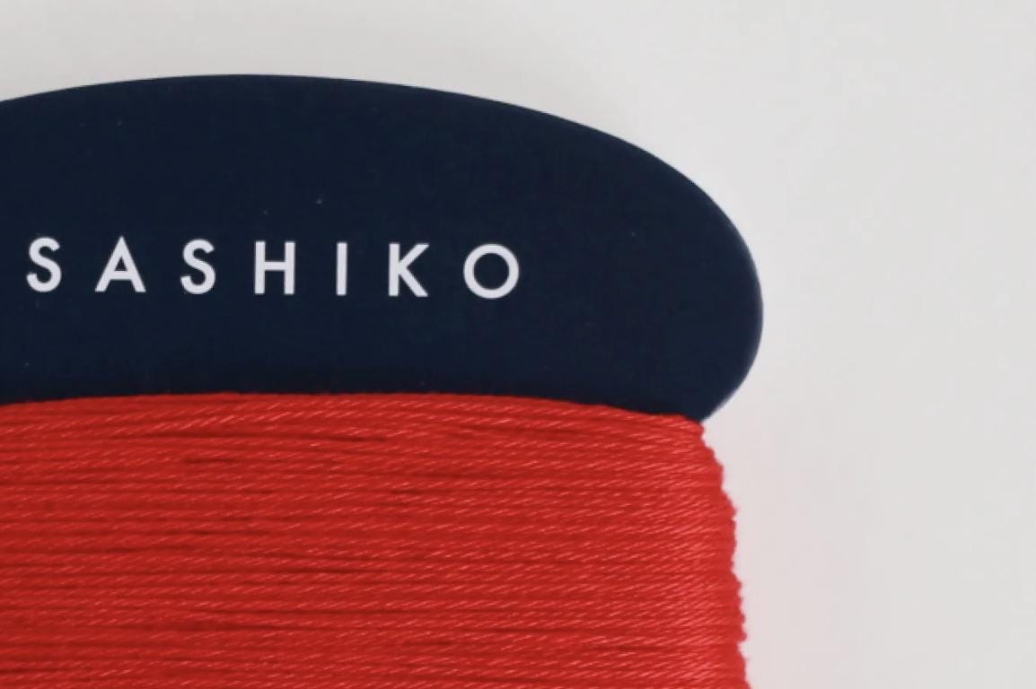 Daruma - Cotton Sashiko Thread 40m Card 20/4 - #213 Aka Red