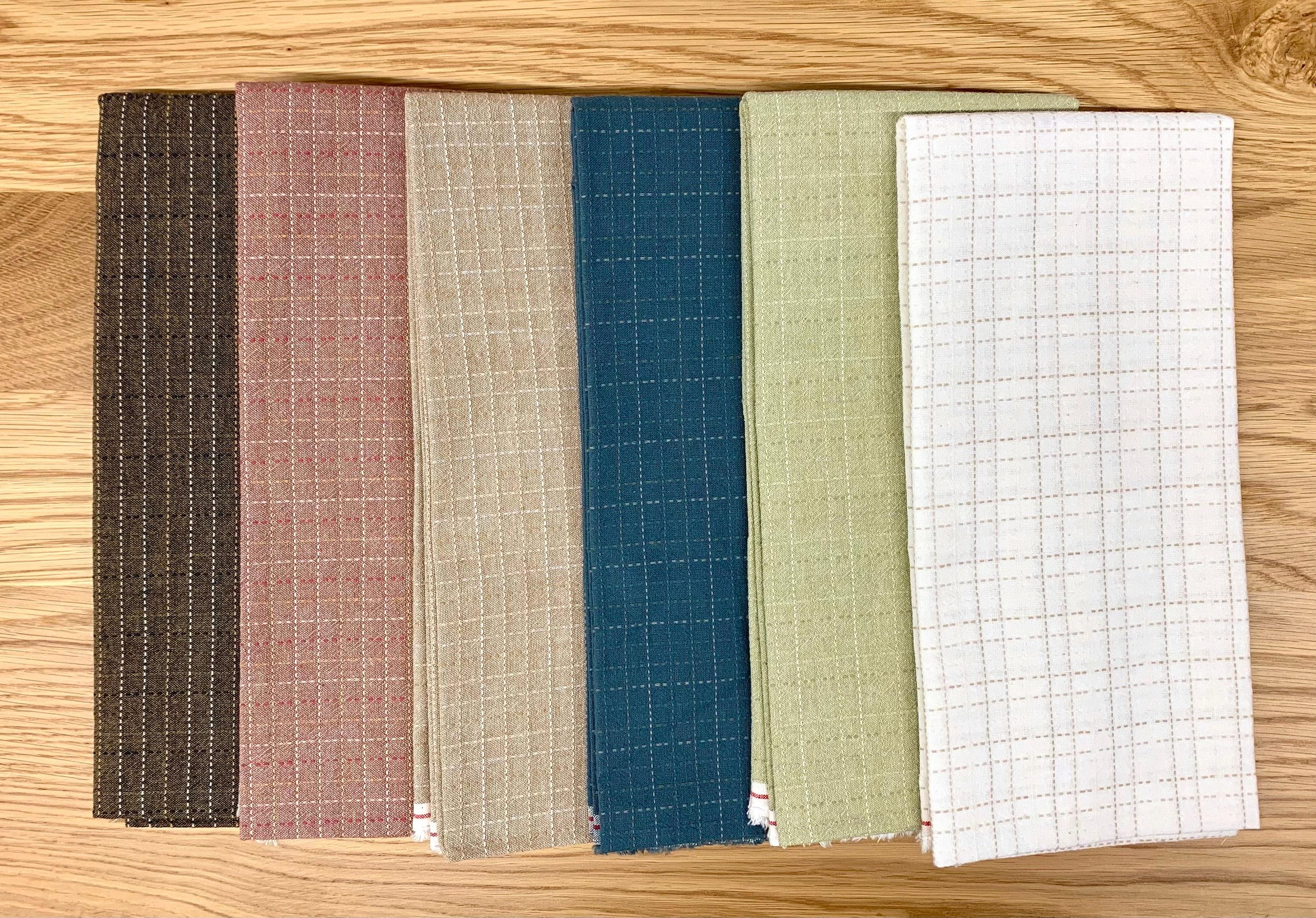 Cosmo - PRE-CUT Half Meter Grid Yarn Dyed Cotton Taupe - Mixed Colors