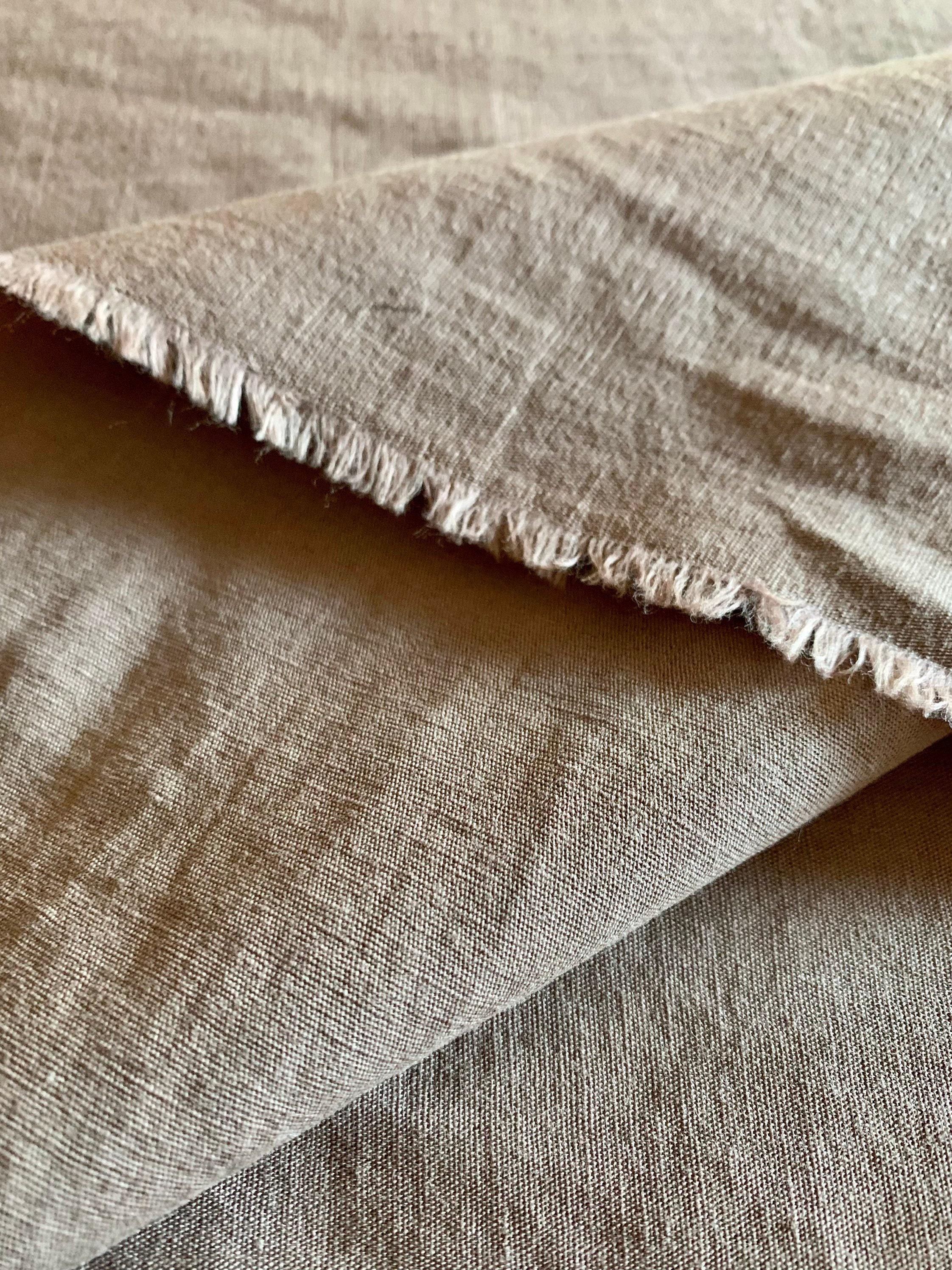 Cosmo Japanese cotton linen fabric AD5192-108 milk chocolate brown