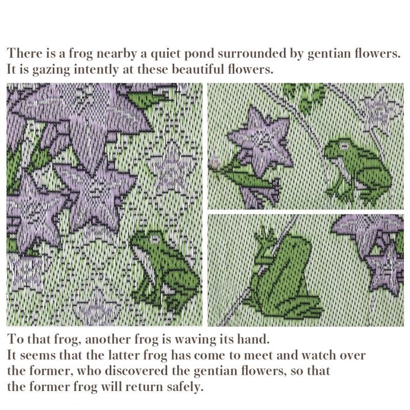 NEW Tulip Japanese Sewing Kit -Frogs and Gentian Flowers
