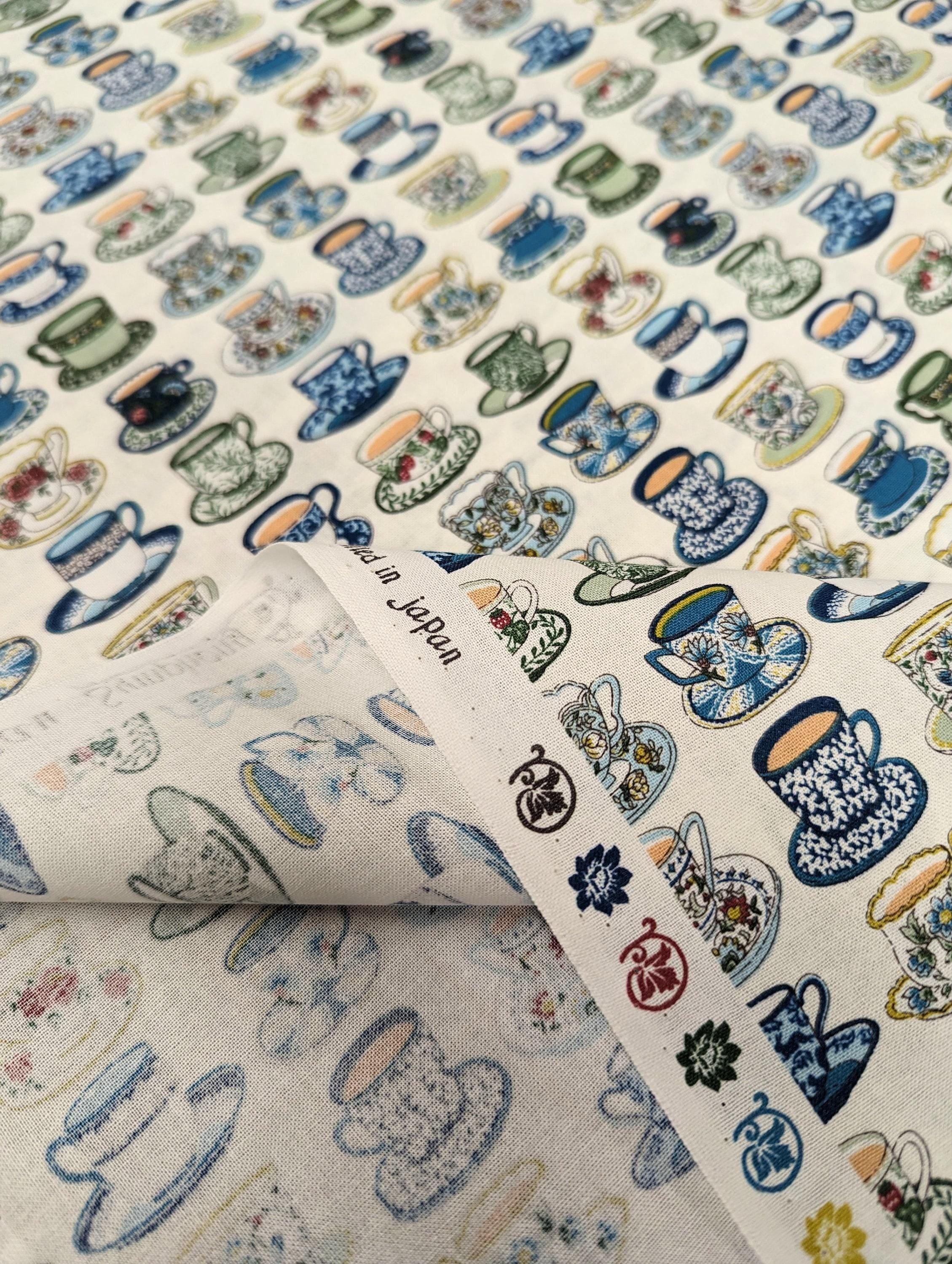 Senyo - Afternoon Tea Cotton Fabric - White