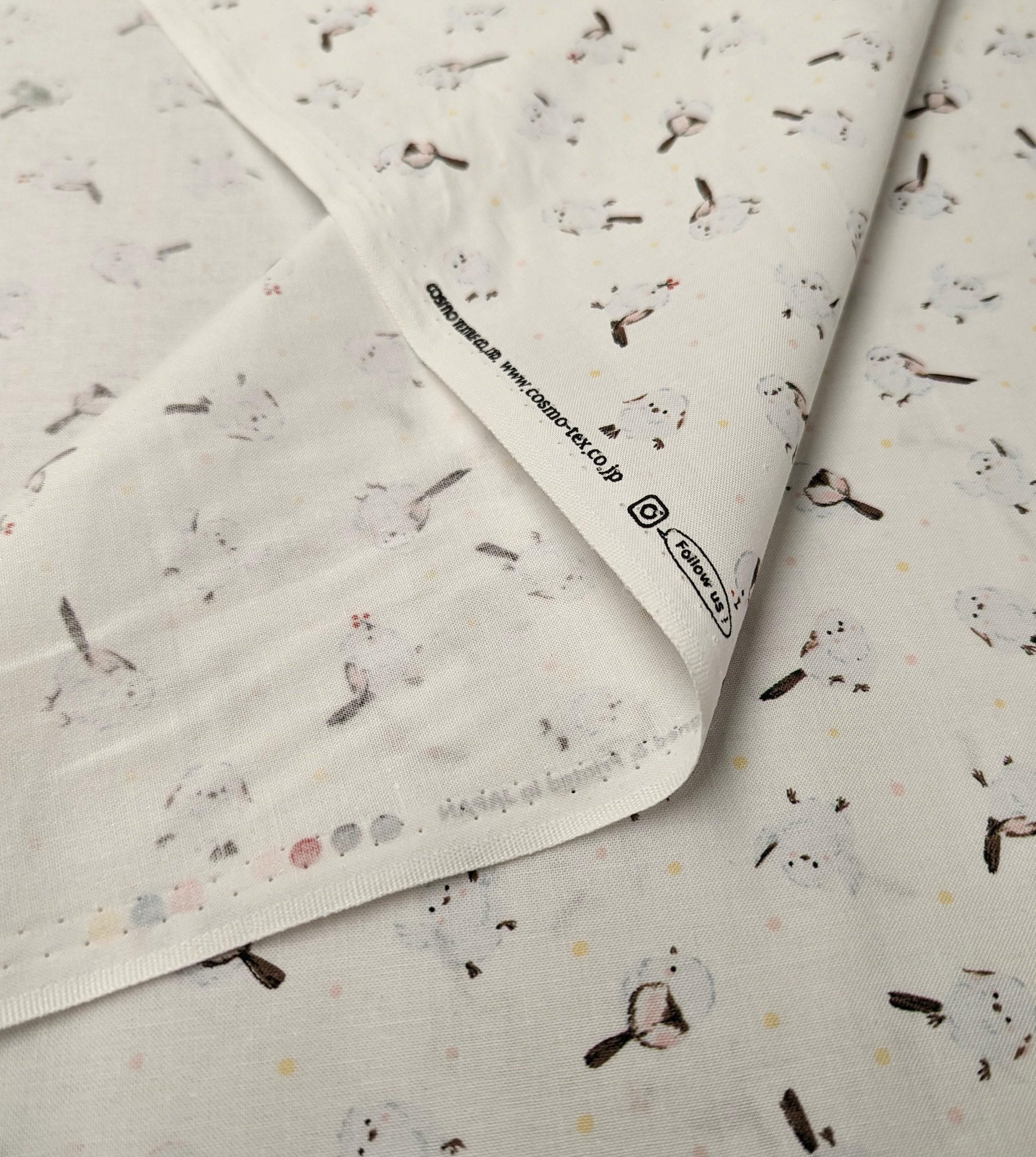 Cosmo - Chickadee Chirp Cotton - White