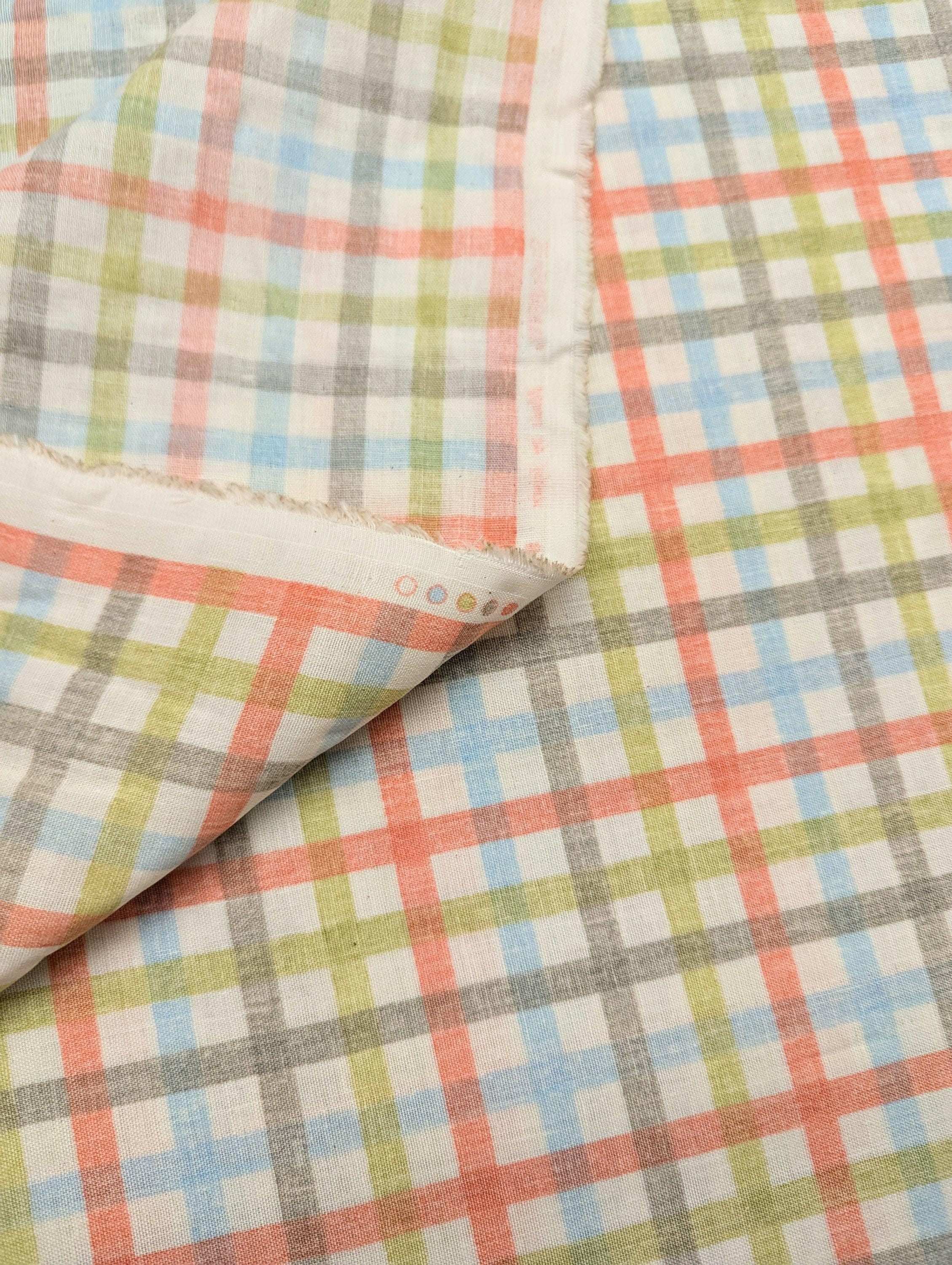 Sevenberry - Plaid Cotton Double Gauze - Red Green Blue
