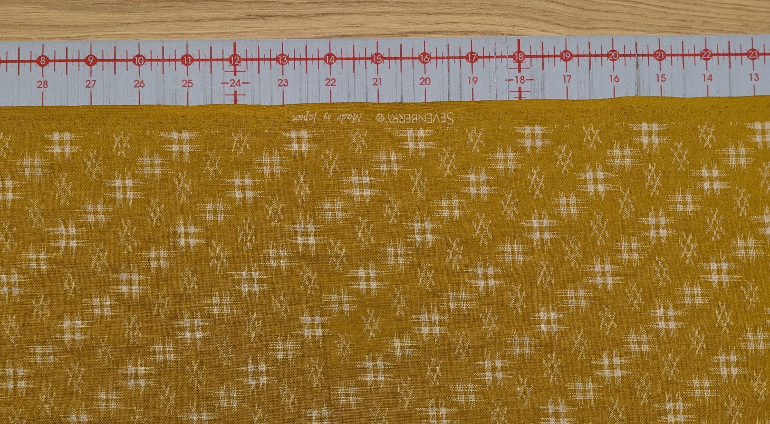 Sevenberry - Well 井戸 Hashtag Cotton Fabric - Yellow Beige
