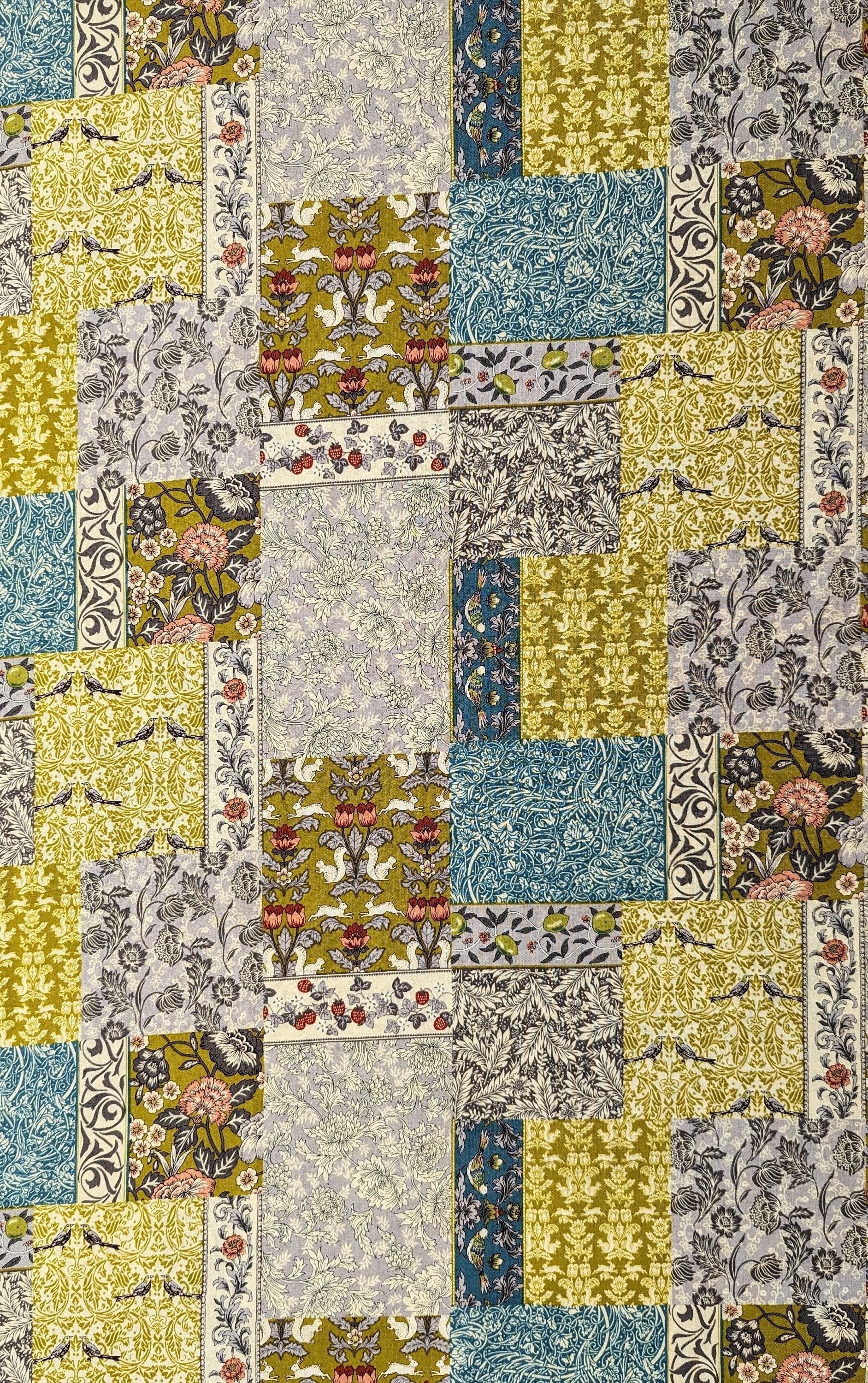 Senyo - Patchwork Garden Cotton Fabric - Summer