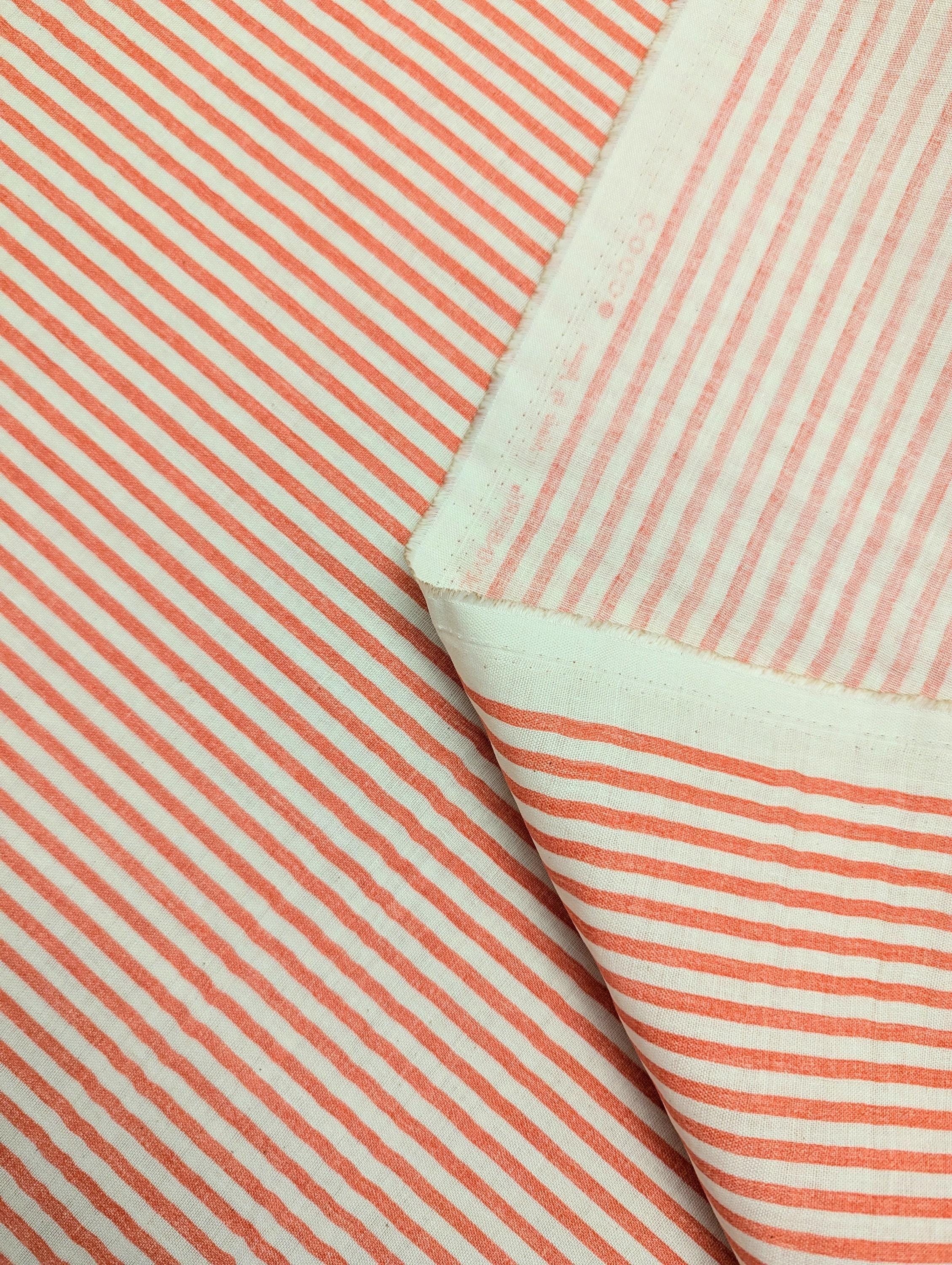 Sevenberry - Striped Cotton Double Gauze - Red