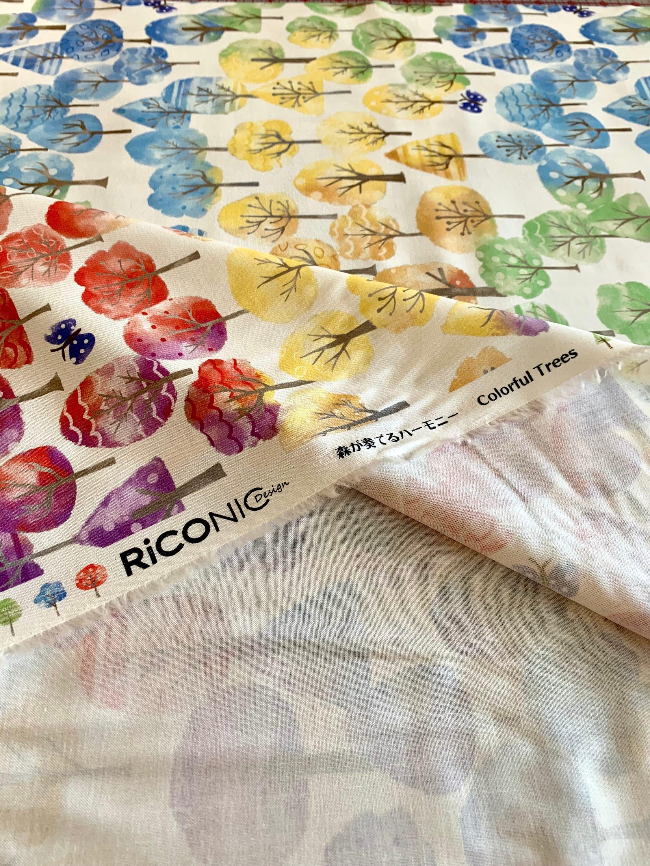 Orimono Imports - Colorful Forest Cotton Fabric - Multicolor