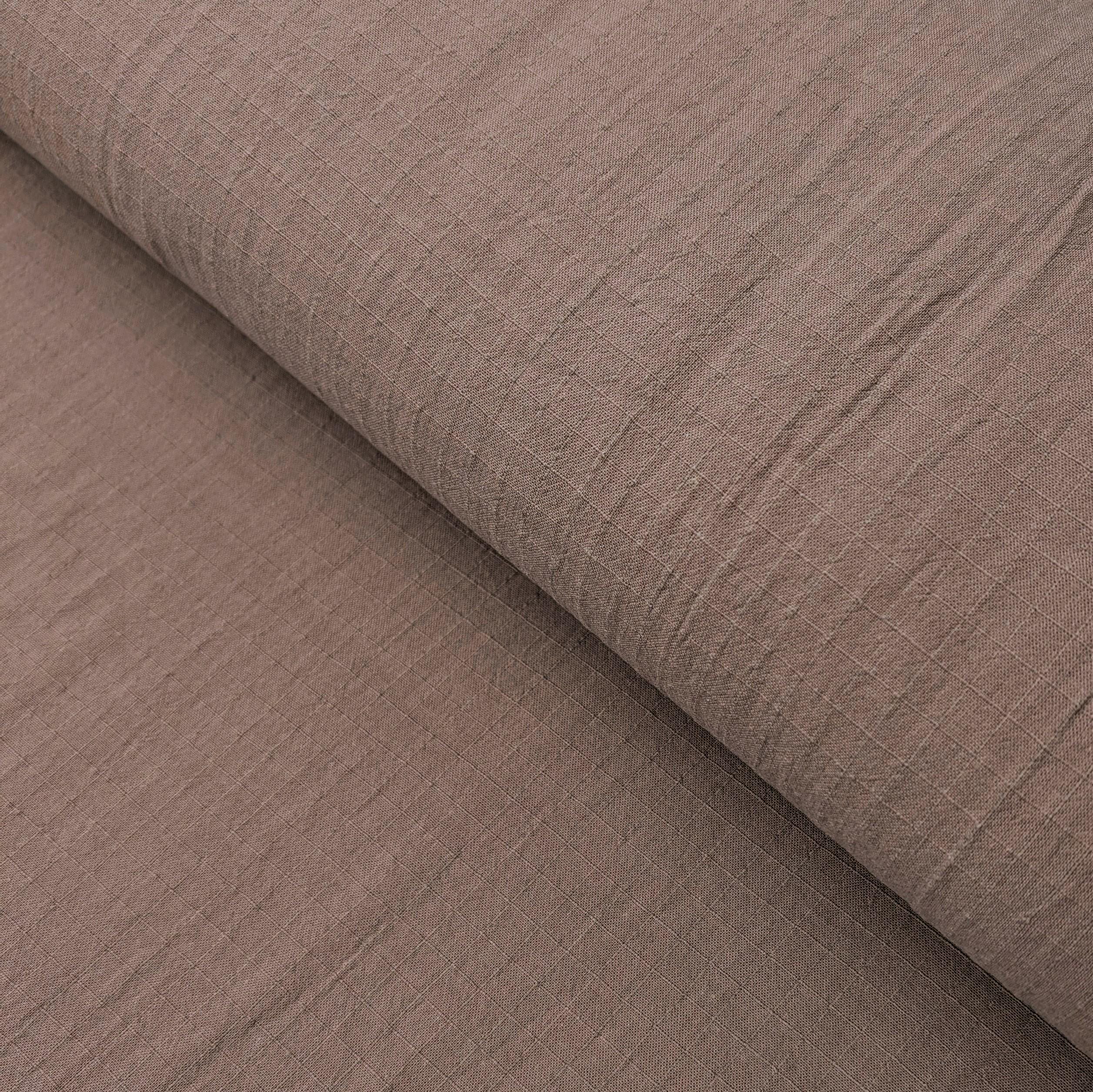 NEW Soft Gridded Dobby Cosmo Japanese cotton linen fabric AD-5747 289 mouse gray
