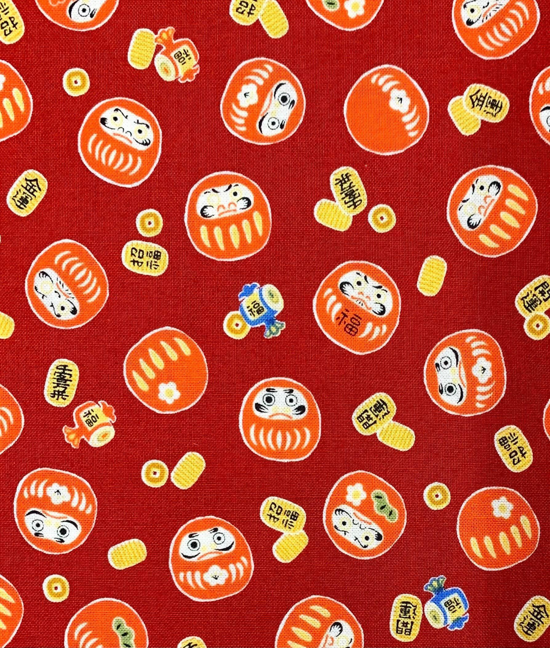 Cosmo - Little Daruma Cotton - Red