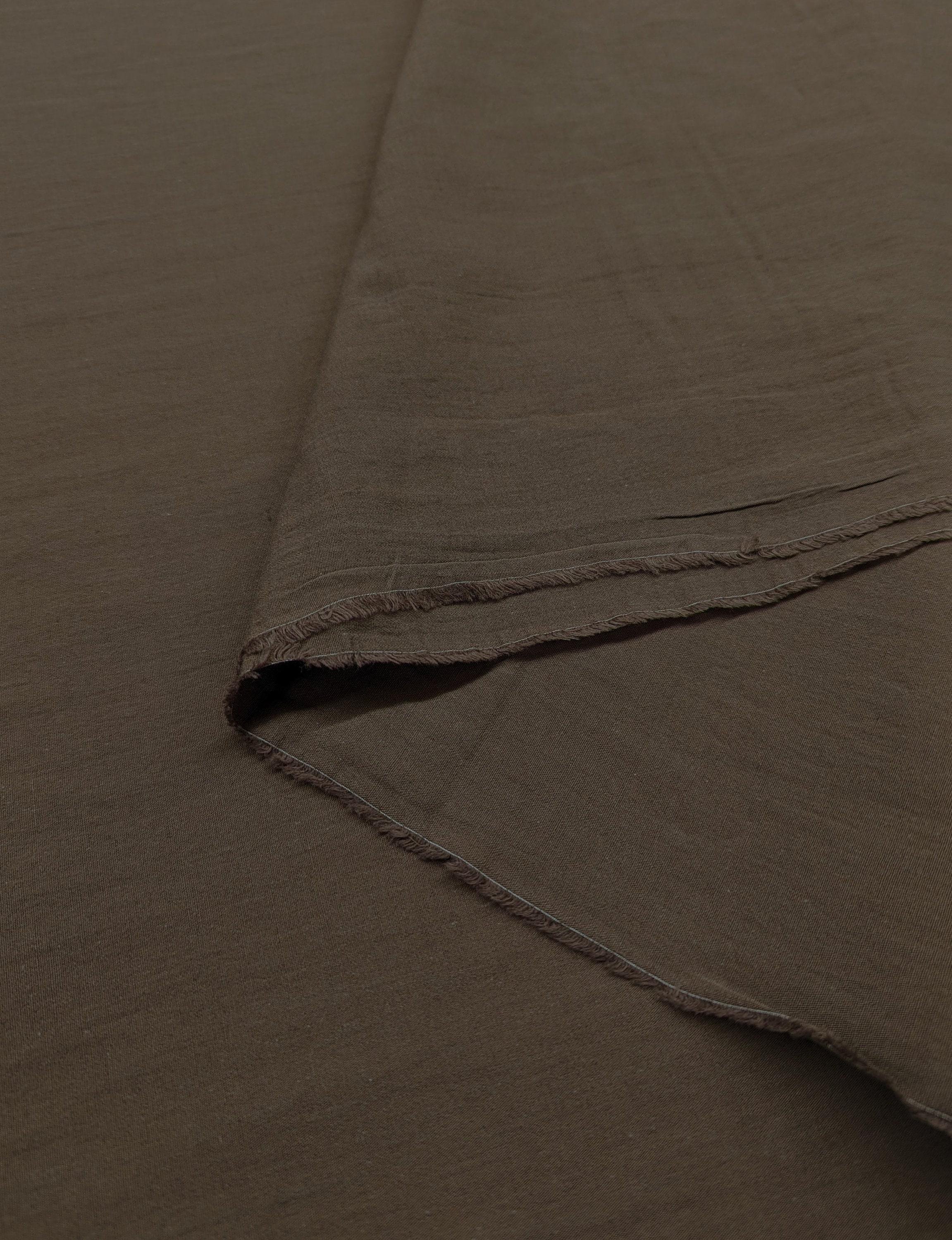 Cosmo - Cotton/Linen Taupe - Dark Chocolate