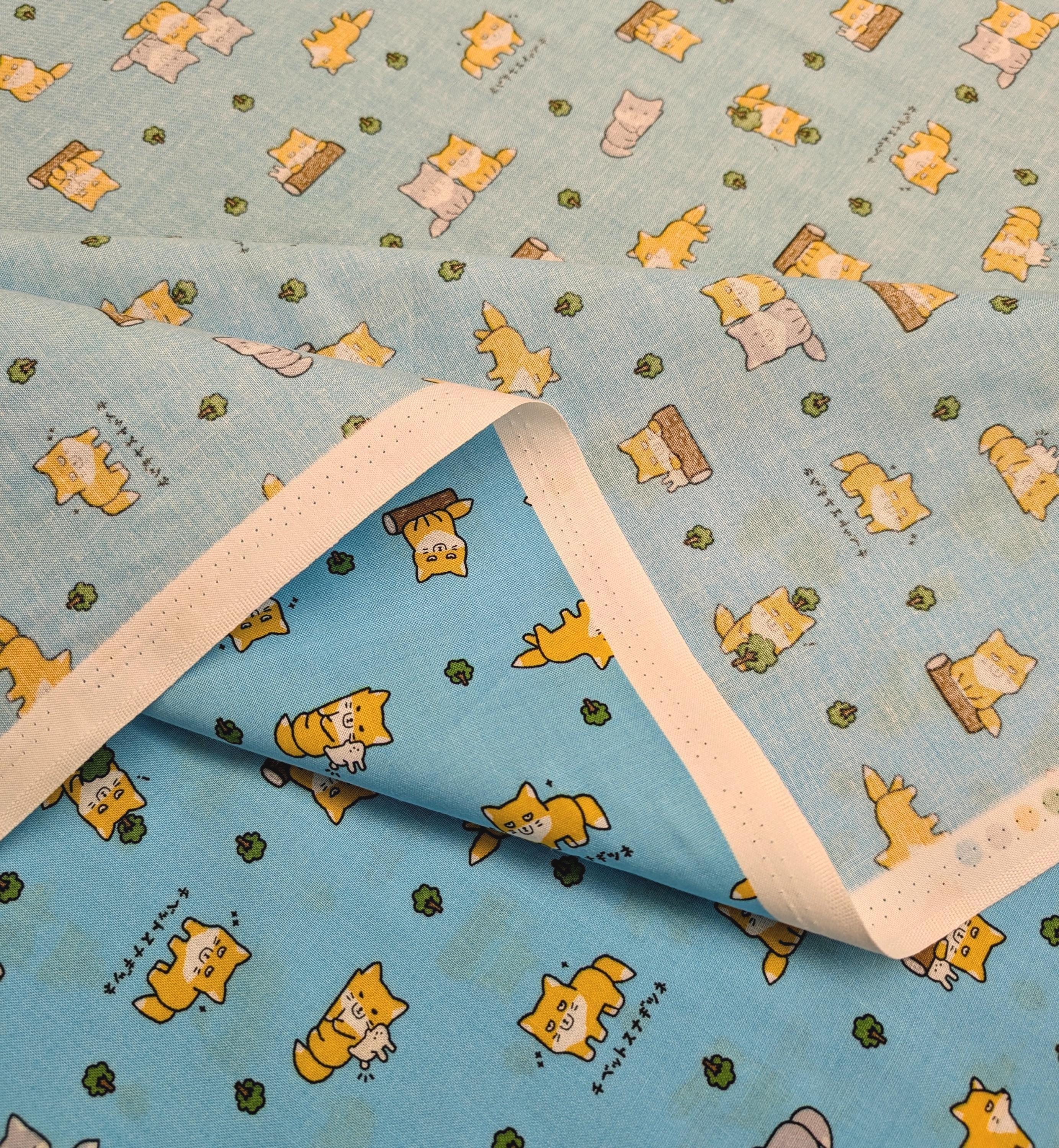 Cosmo - NEW Little Foxes Cotton Oxford - Blue