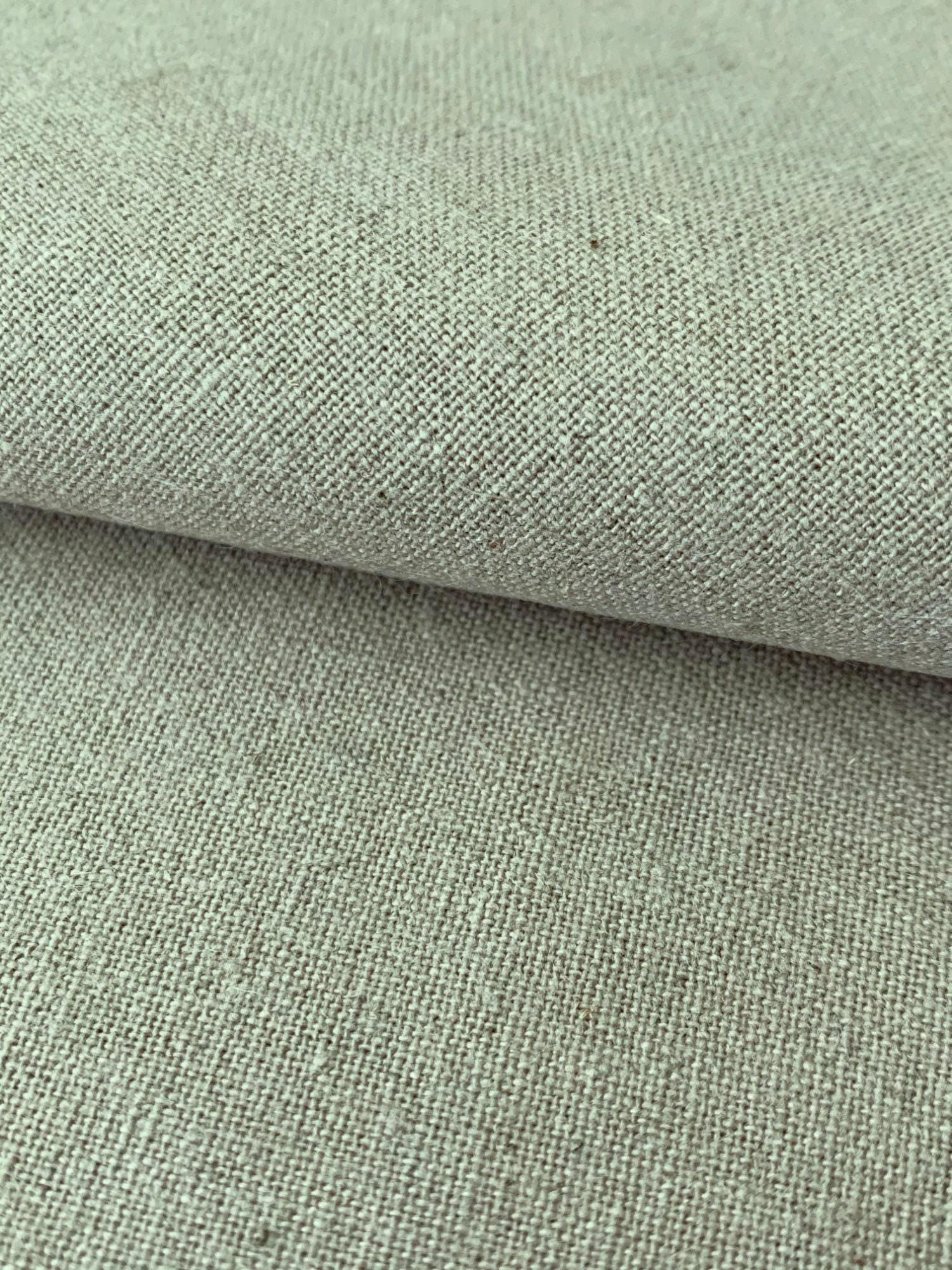Hishiei - Solid Color Cotton/Linen Fabric - Mint Green