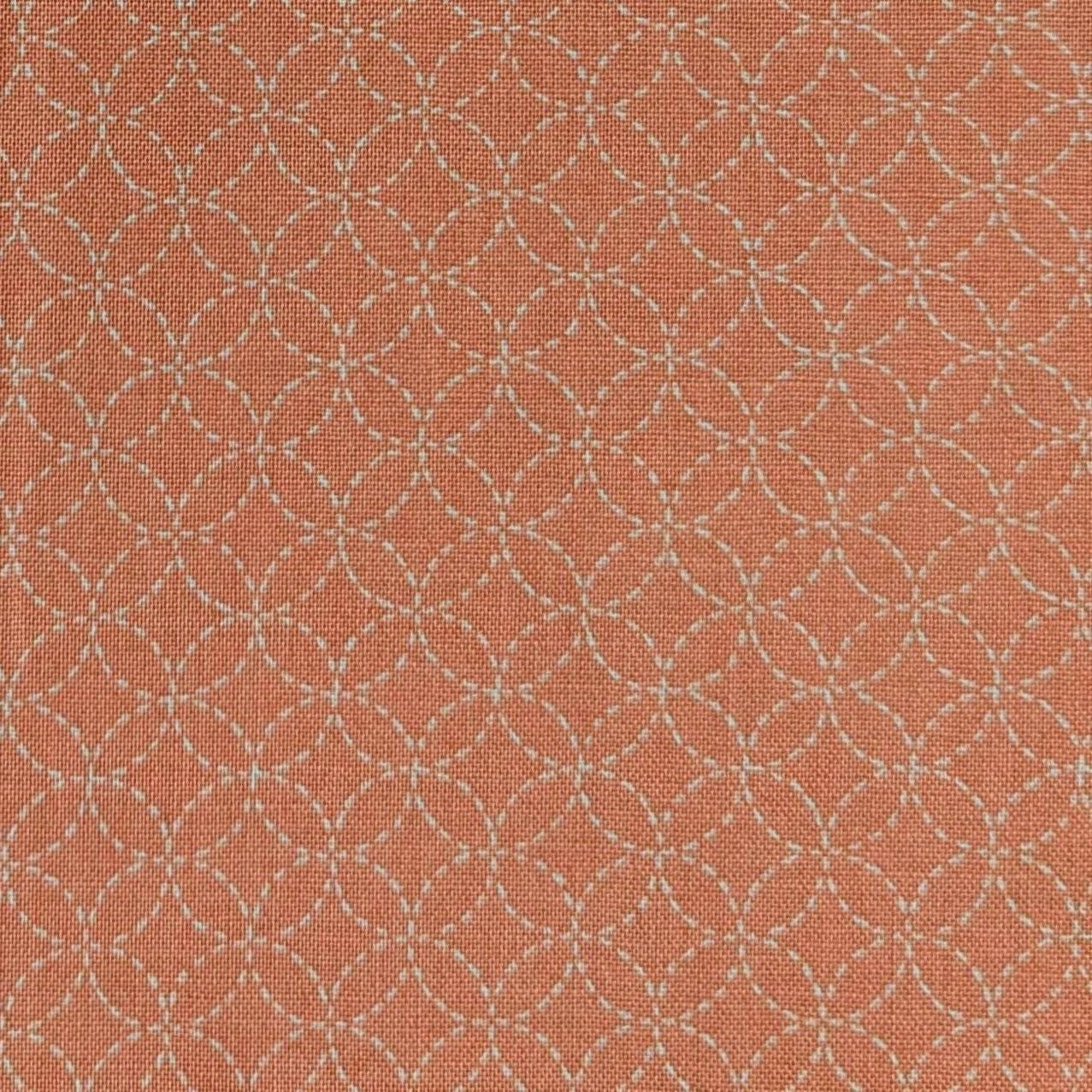 Sevenberry - Small Shippo Cotton Fabric - Coral Pink