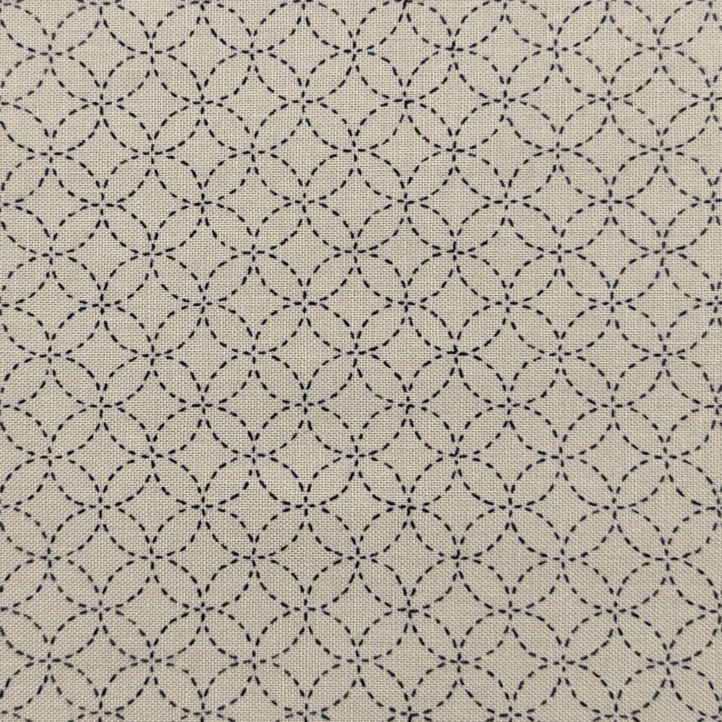 Sevenberry - Small Shippo Cotton Fabric - Beige