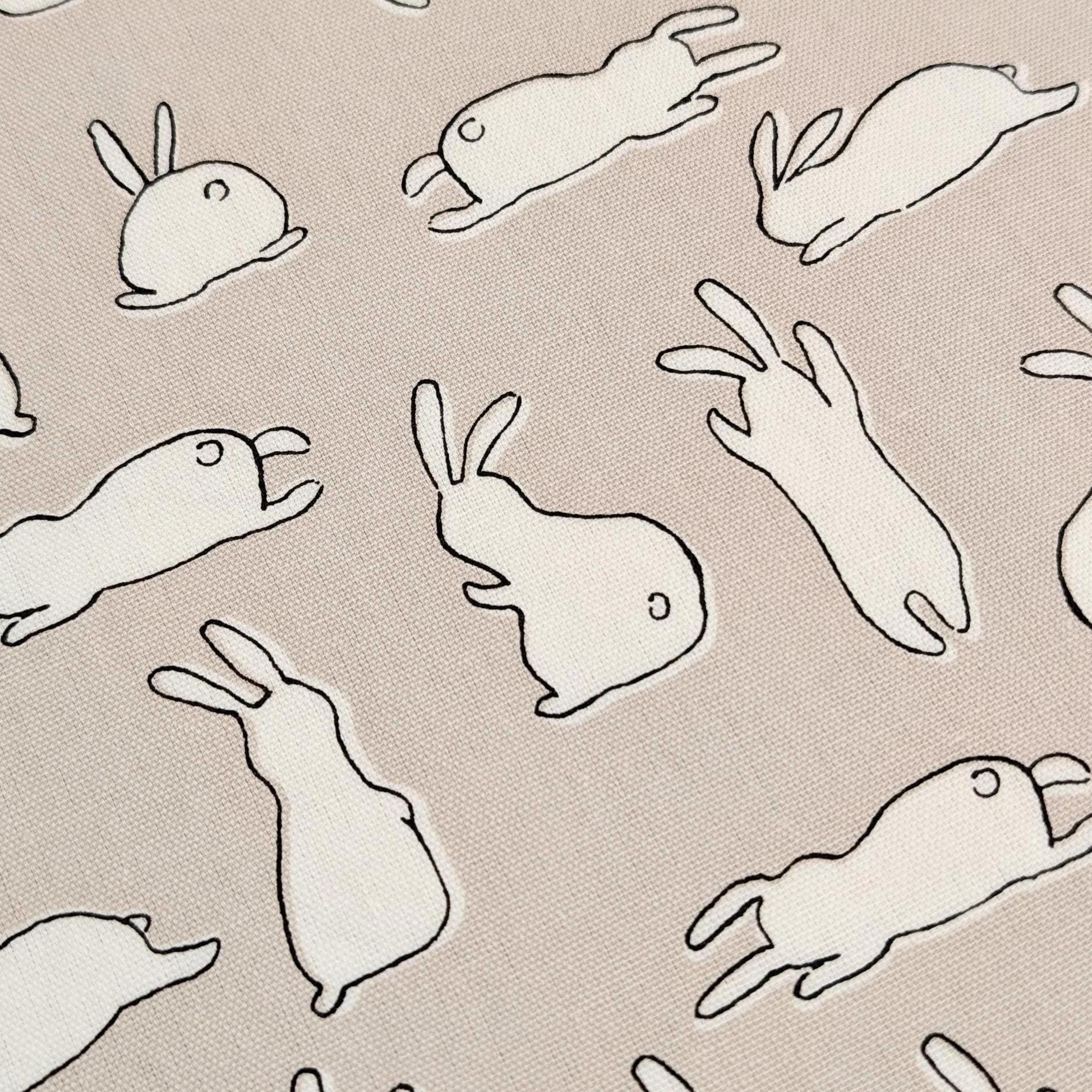Hishiei - White Rabbits Cotton Oxford - Beige