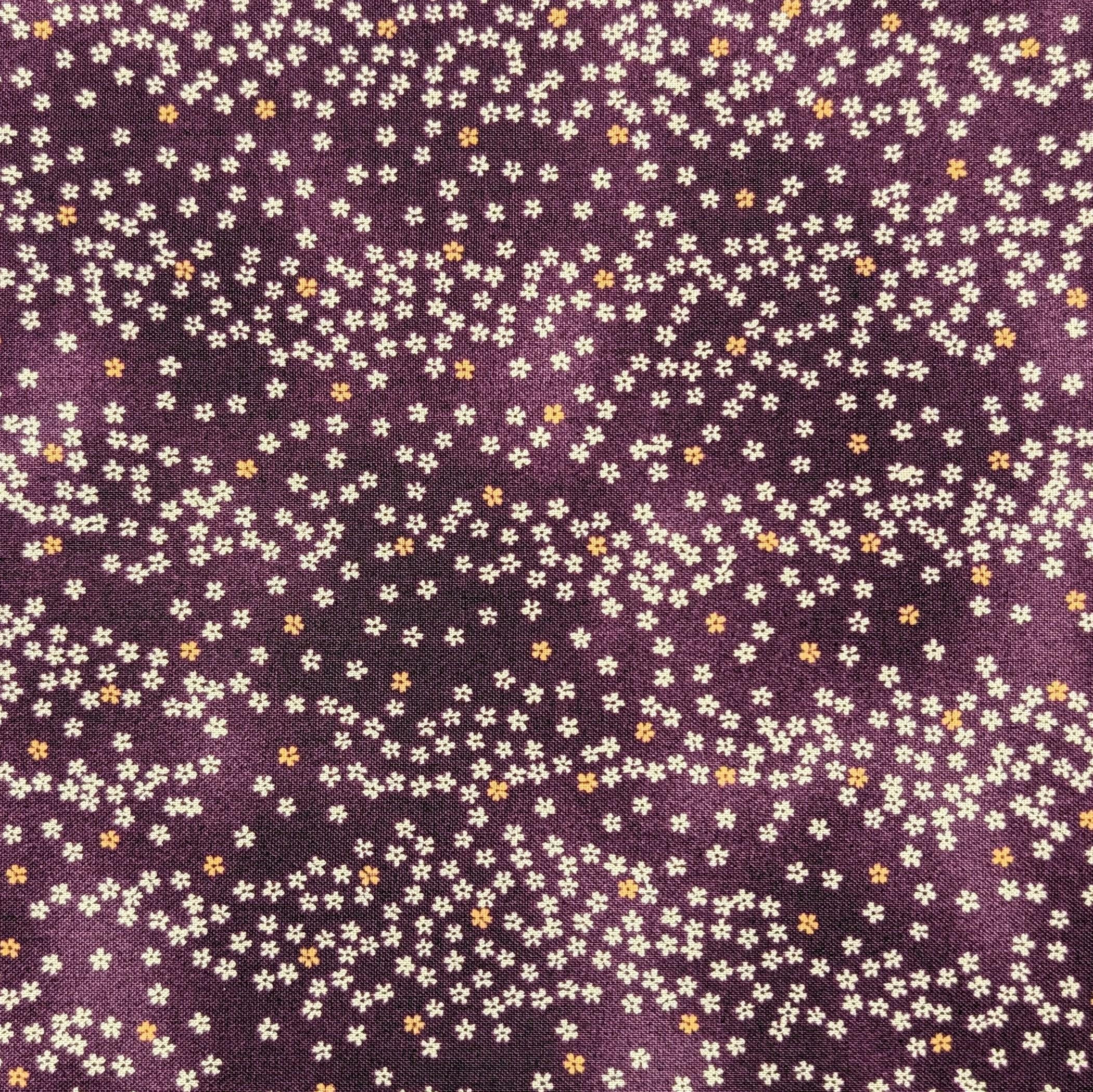 NEW Cherry Blossom Sky Sevenberry Japanese cotton fabric 88234-2-5 purple