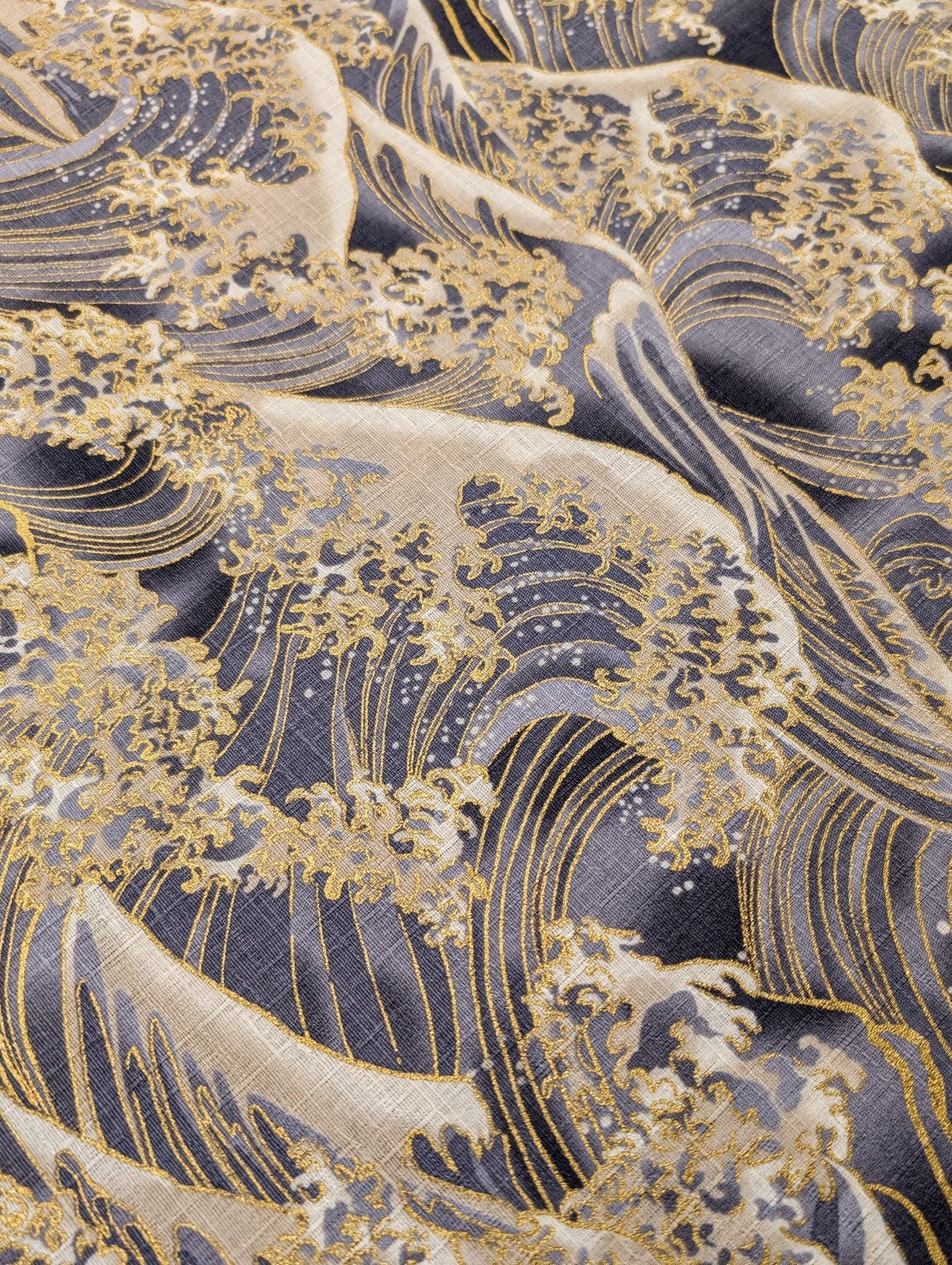 Hokkoh - Golden Waves Cotton Dobby - Gray