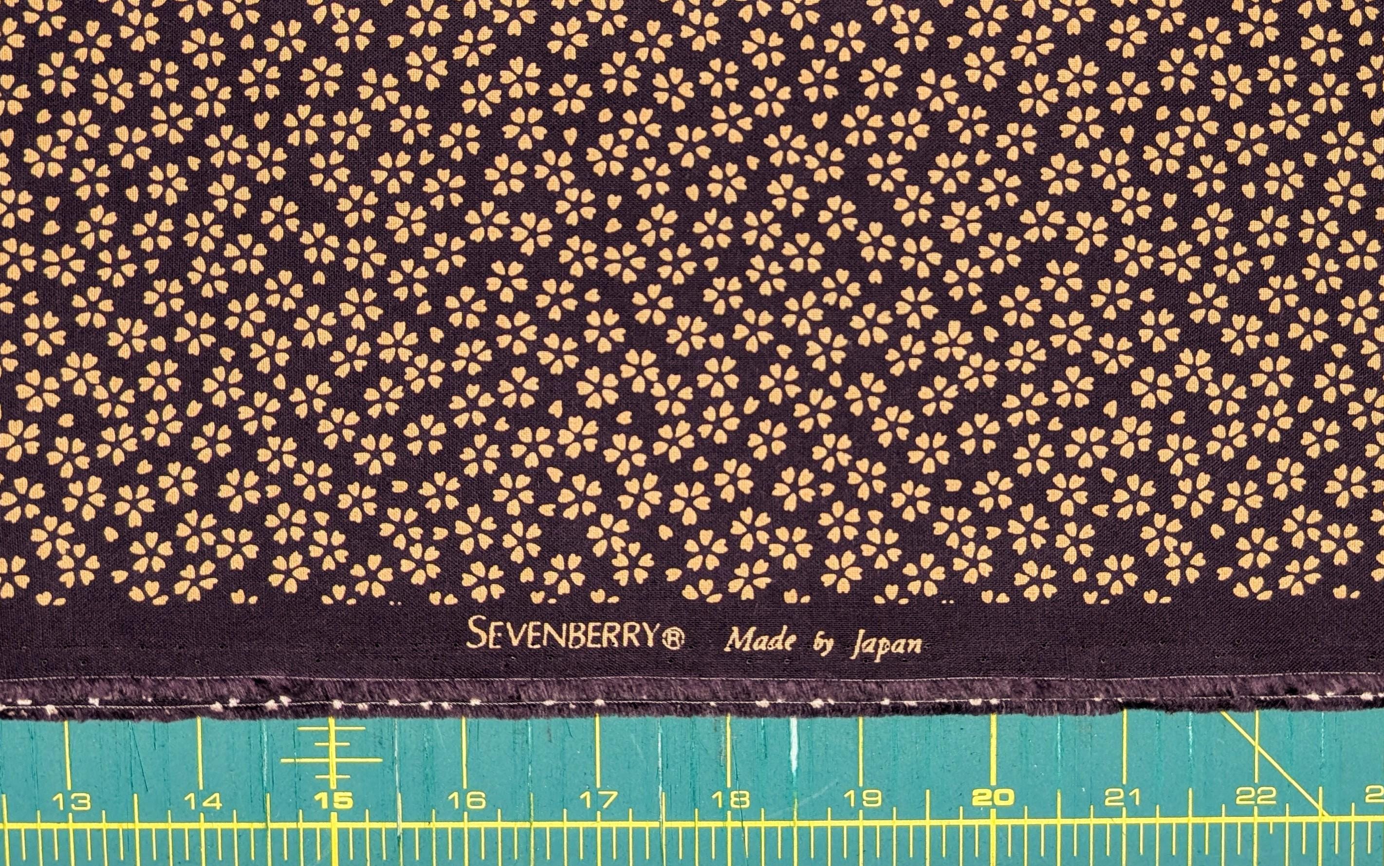 Sakura Cherry Blossom Sevenberry Japanese cotton fabric 88222-1-12 purple & beige