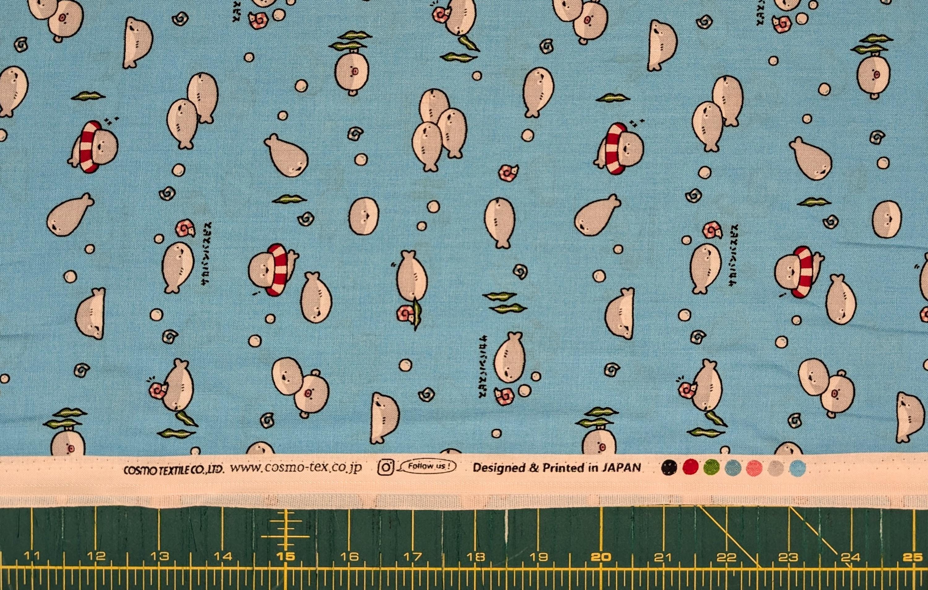 Cosmo - NEW Tiny Whale Sharks Cotton - Light Blue