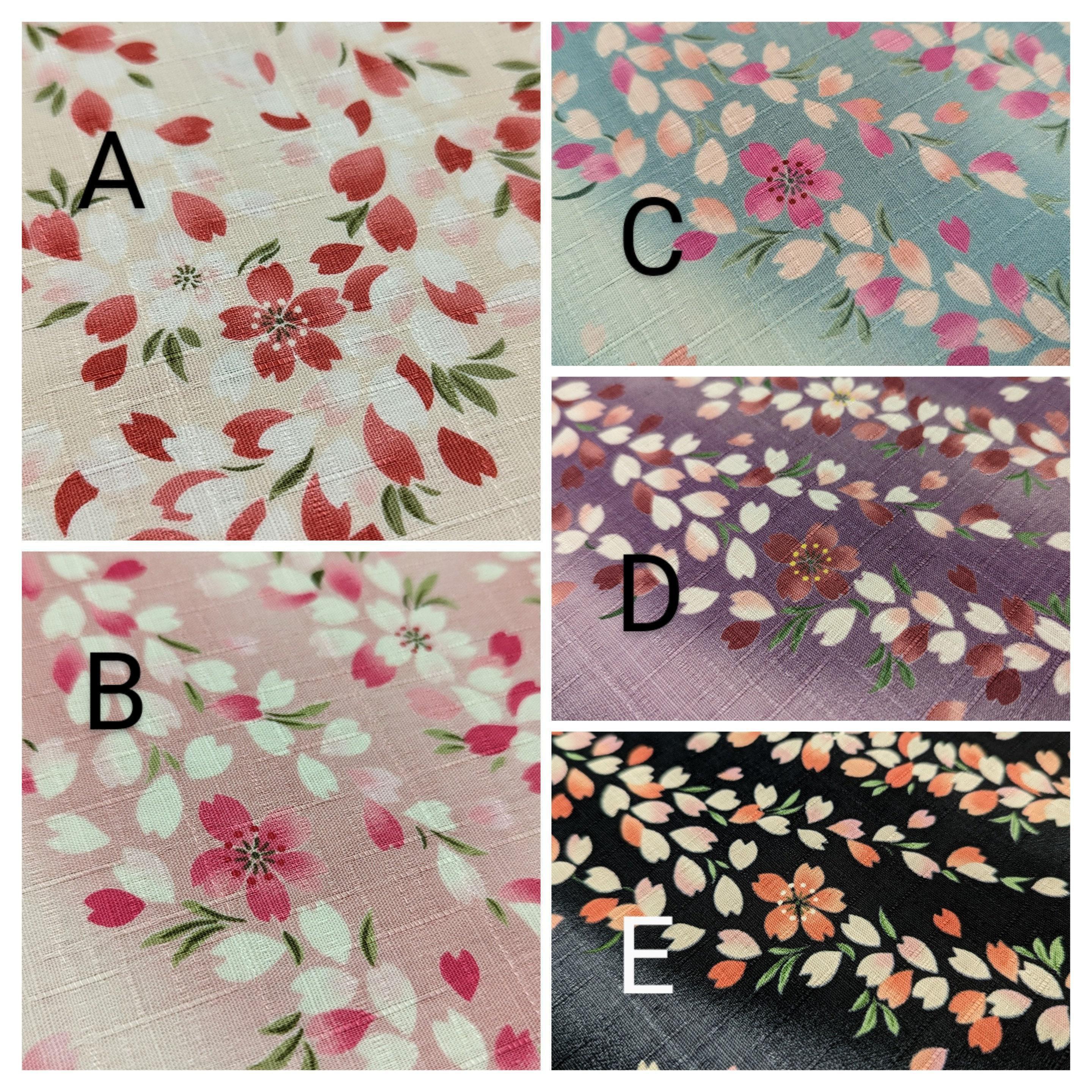 Kobayashi - Breezy Cherry Blossoms Cotton Dobby - Black