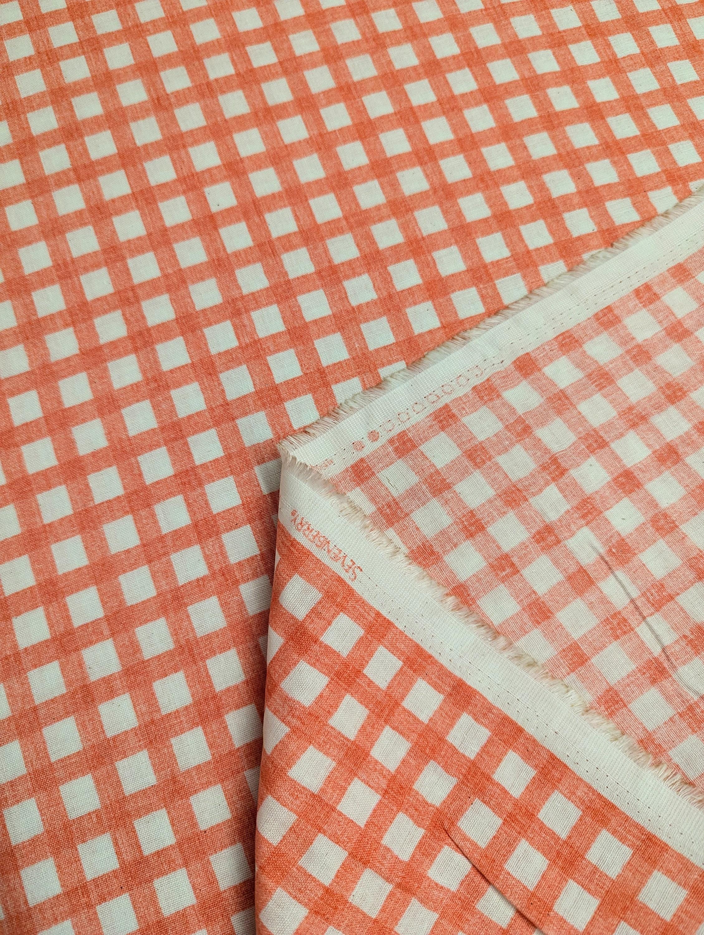 Sevenberry - Gingham Cotton Double Gauze - Red