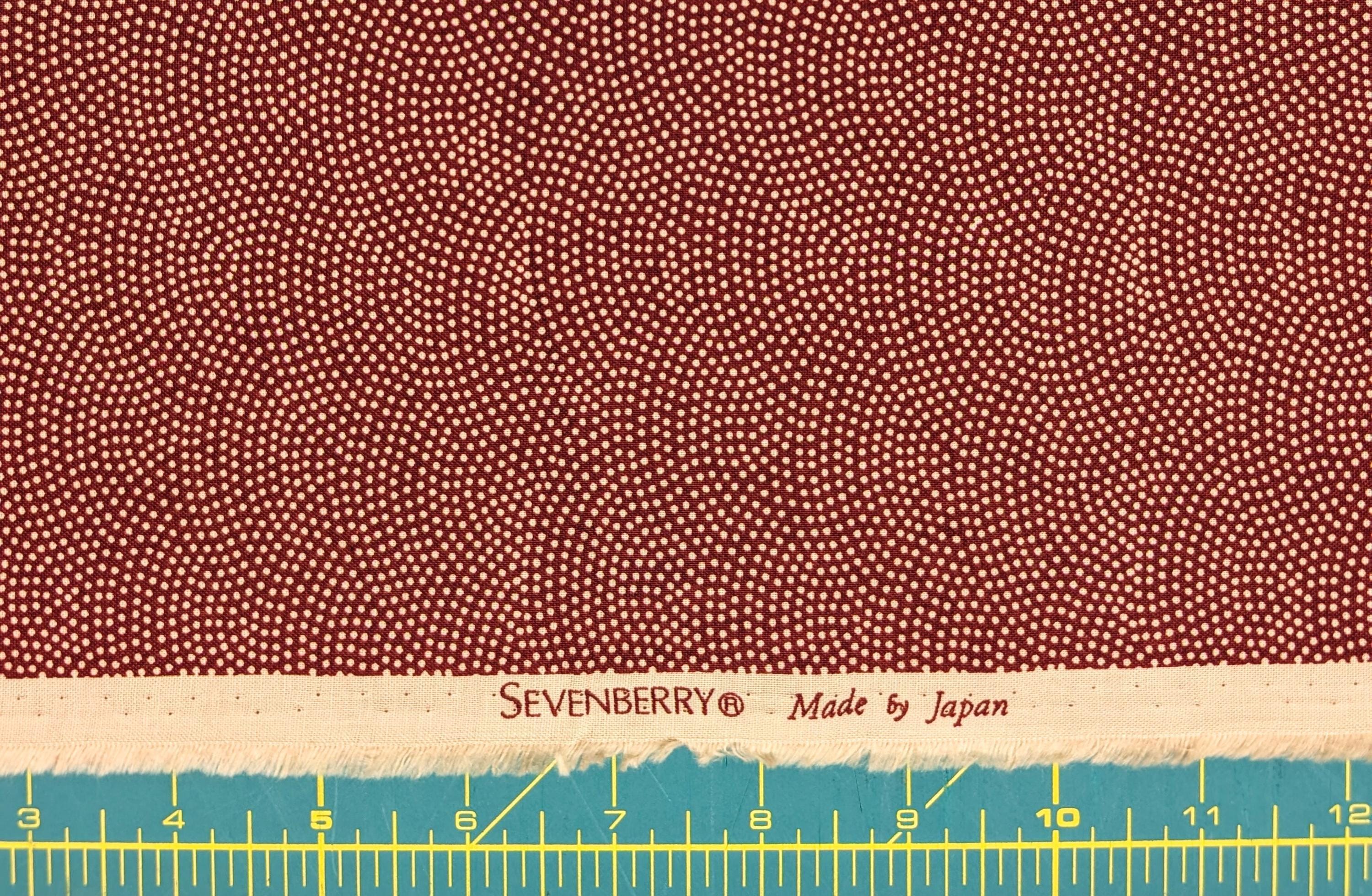 Sevenberry Same-Komon (Shark Skin) Japanese cotton fabric 88222-10-6 beige & red