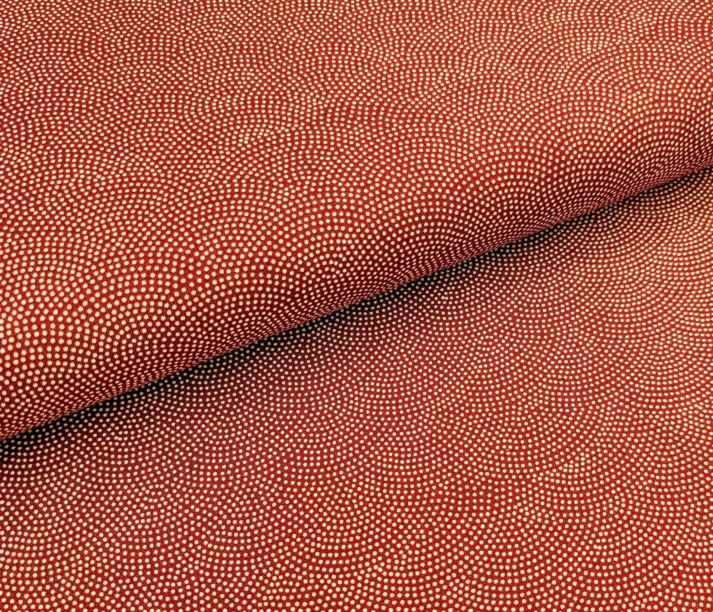 Sevenberry Same-Komon (Shark Skin) Japanese cotton fabric 88222-10-6 beige & red