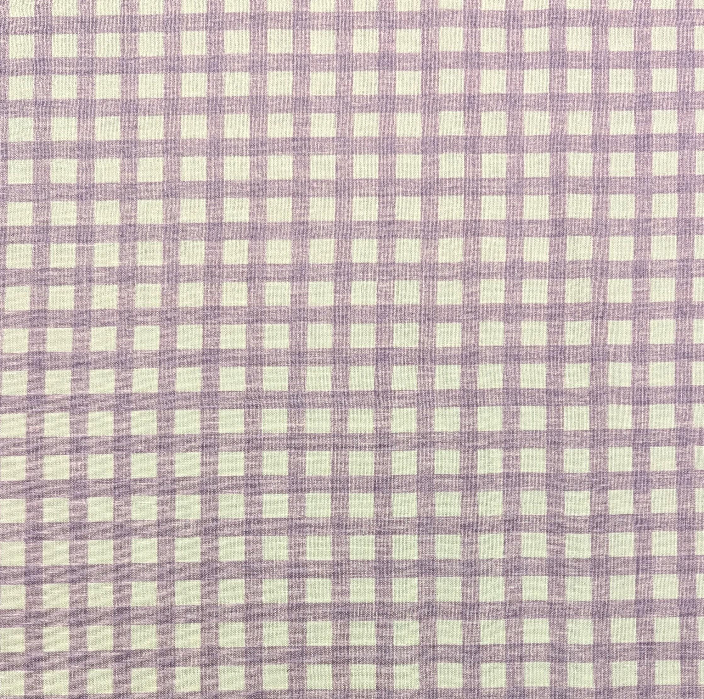 Sevenberry - Gingham Cotton Double Gauze - Purple