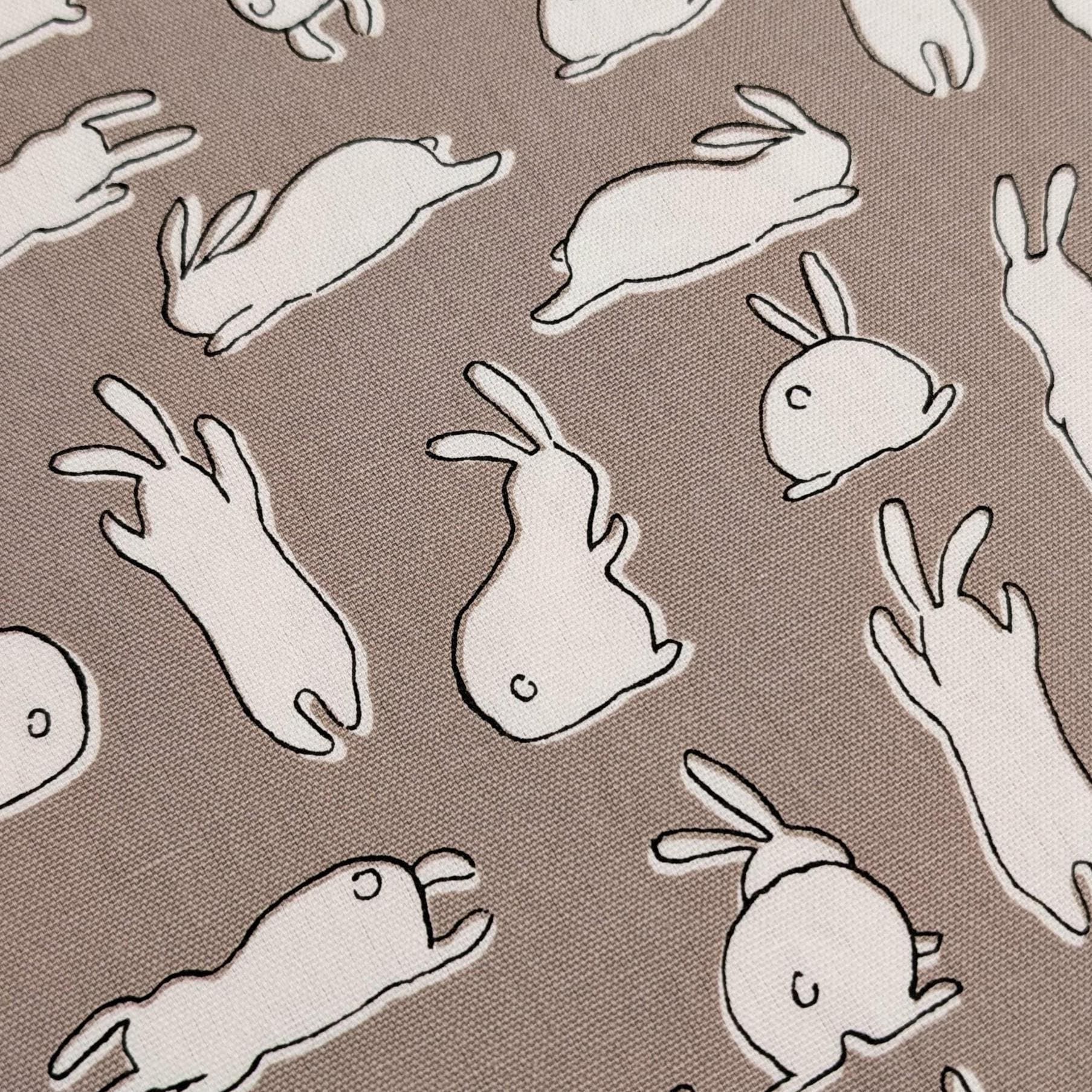 Hishiei - White Rabbits Cotton Oxford - Brown