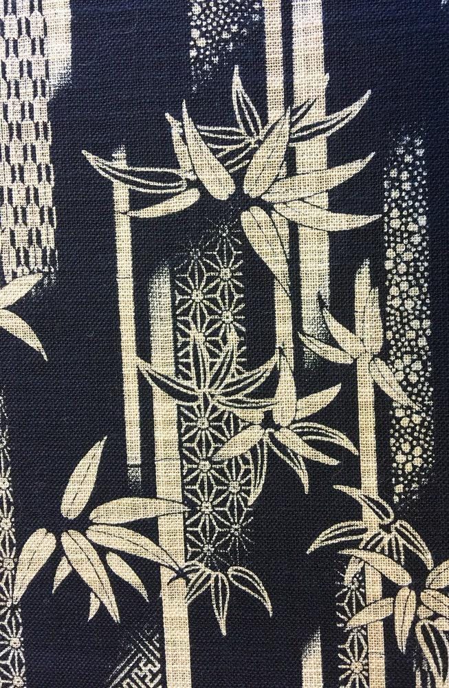Sevenberry - Bamboo Grove Cotton Fabric - Indigo Navy Blue