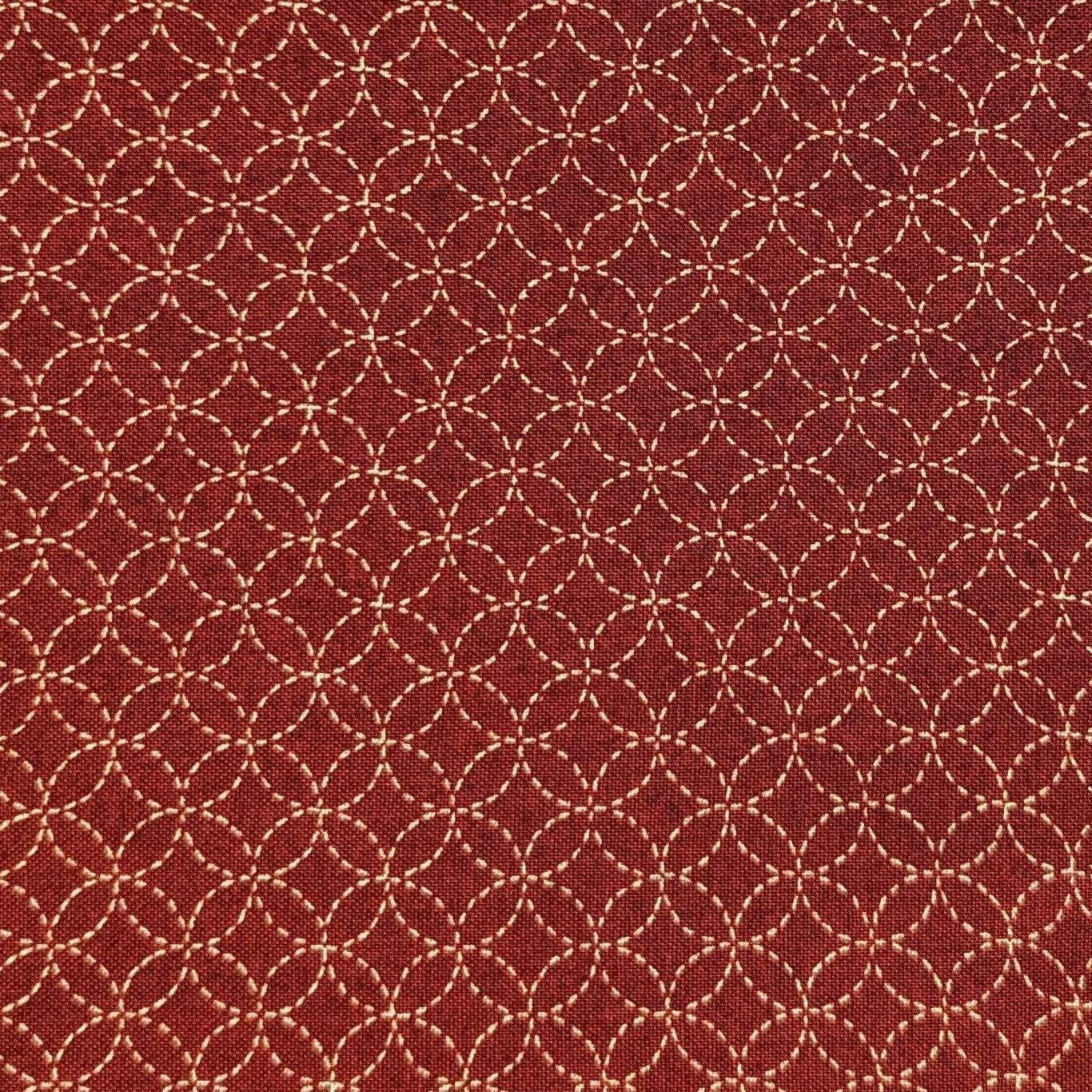 Sevenberry - Small Shippo Cotton Fabric - Red